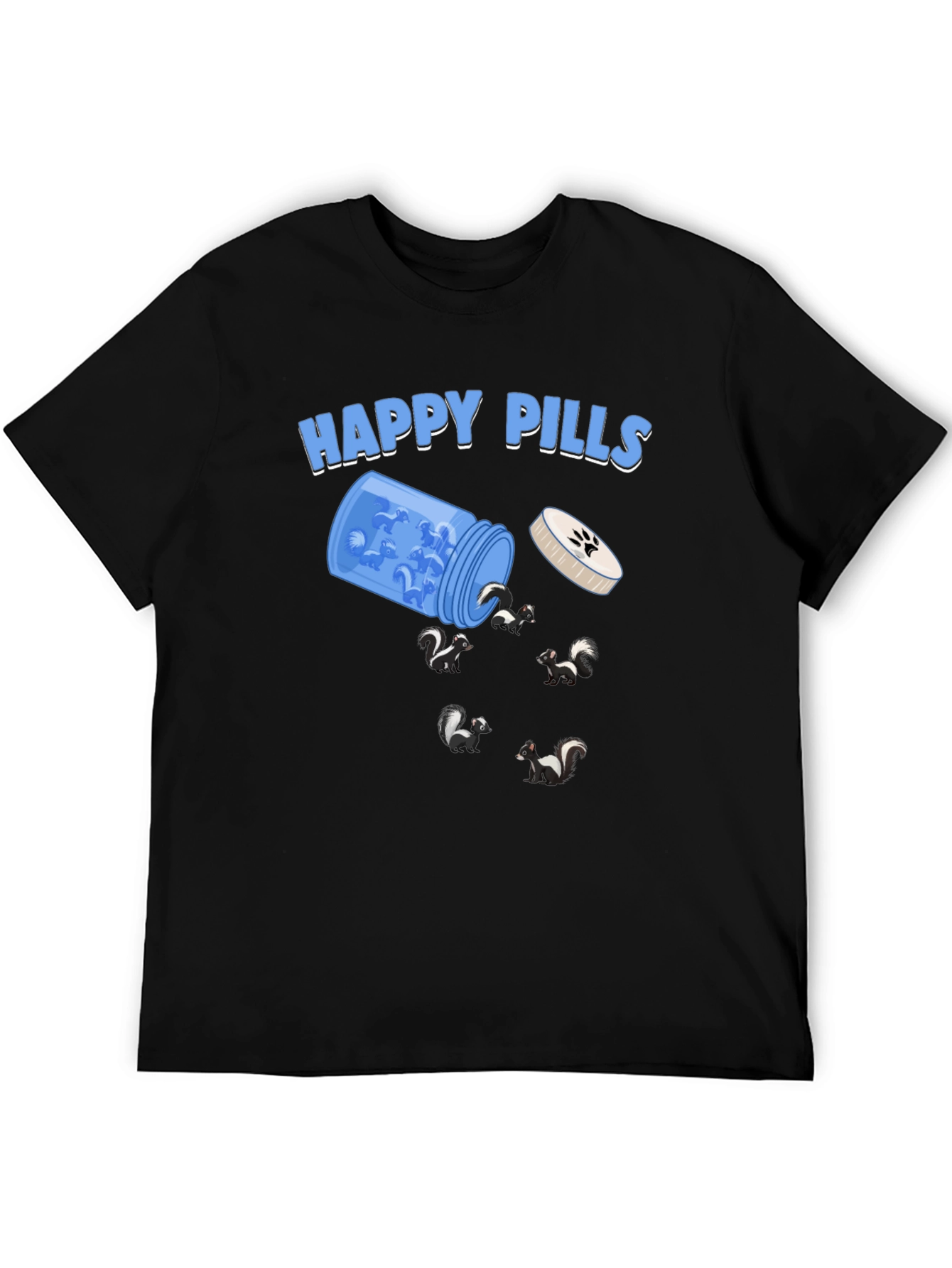 Happy Pills Skunk Graphic T-Shirt