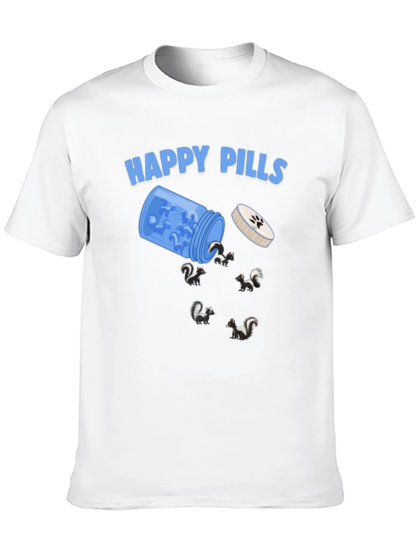 Happy Pills Skunk Graphic T-Shirt
