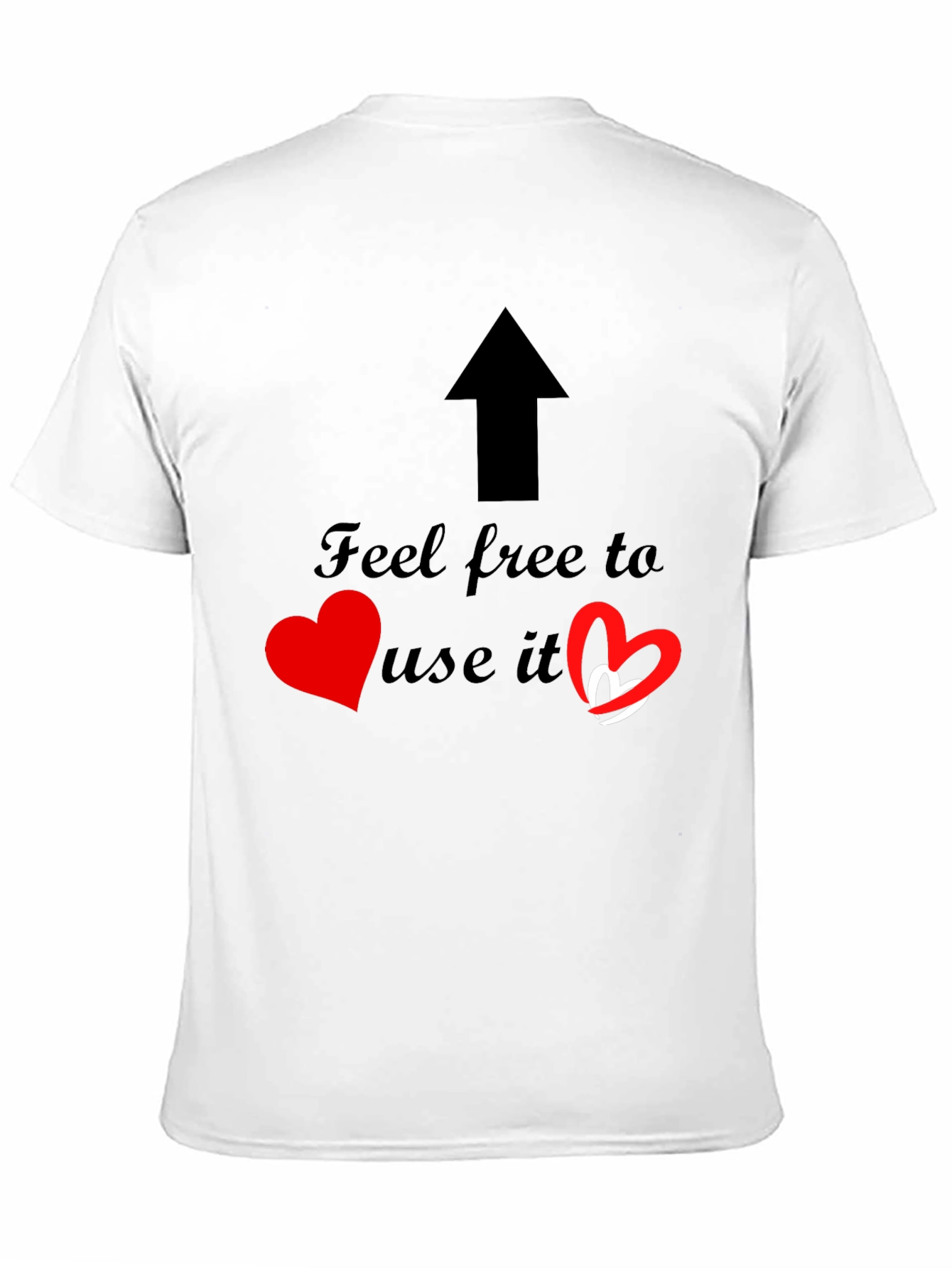 Feel Free Arrow & Hearts Graphic Tee