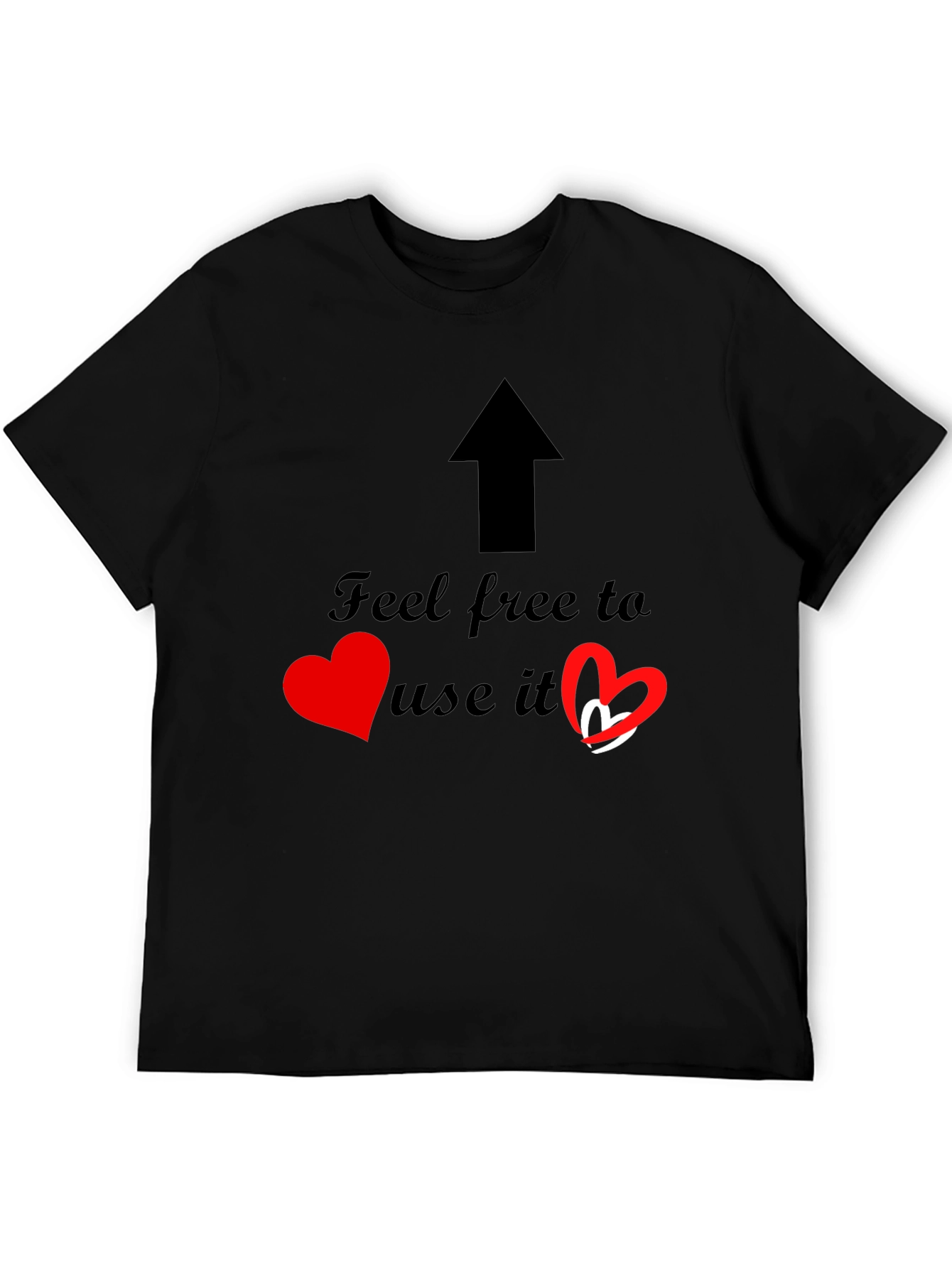 Feel Free Arrow & Hearts Graphic Tee