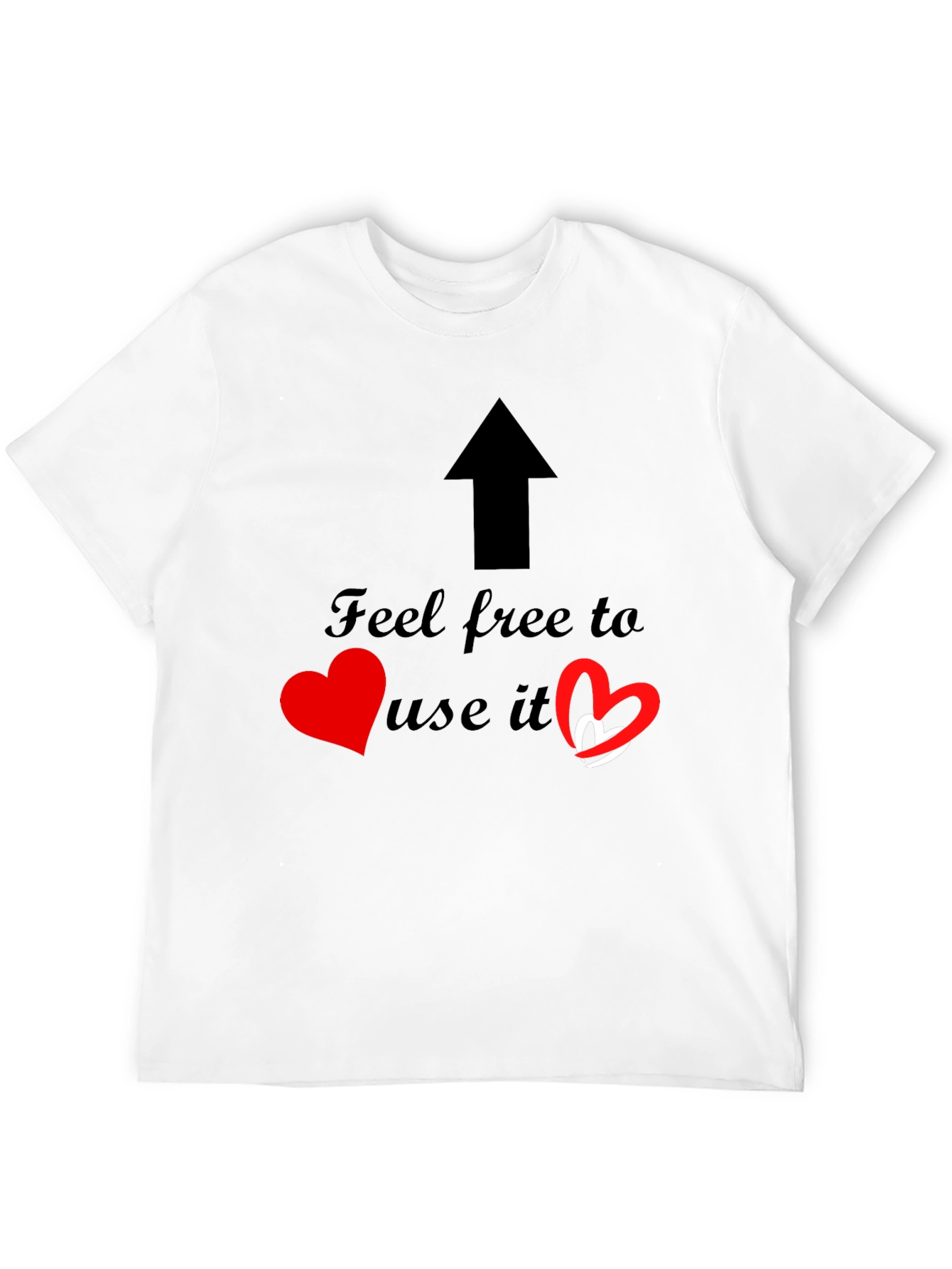 Feel Free Arrow & Hearts Graphic Tee