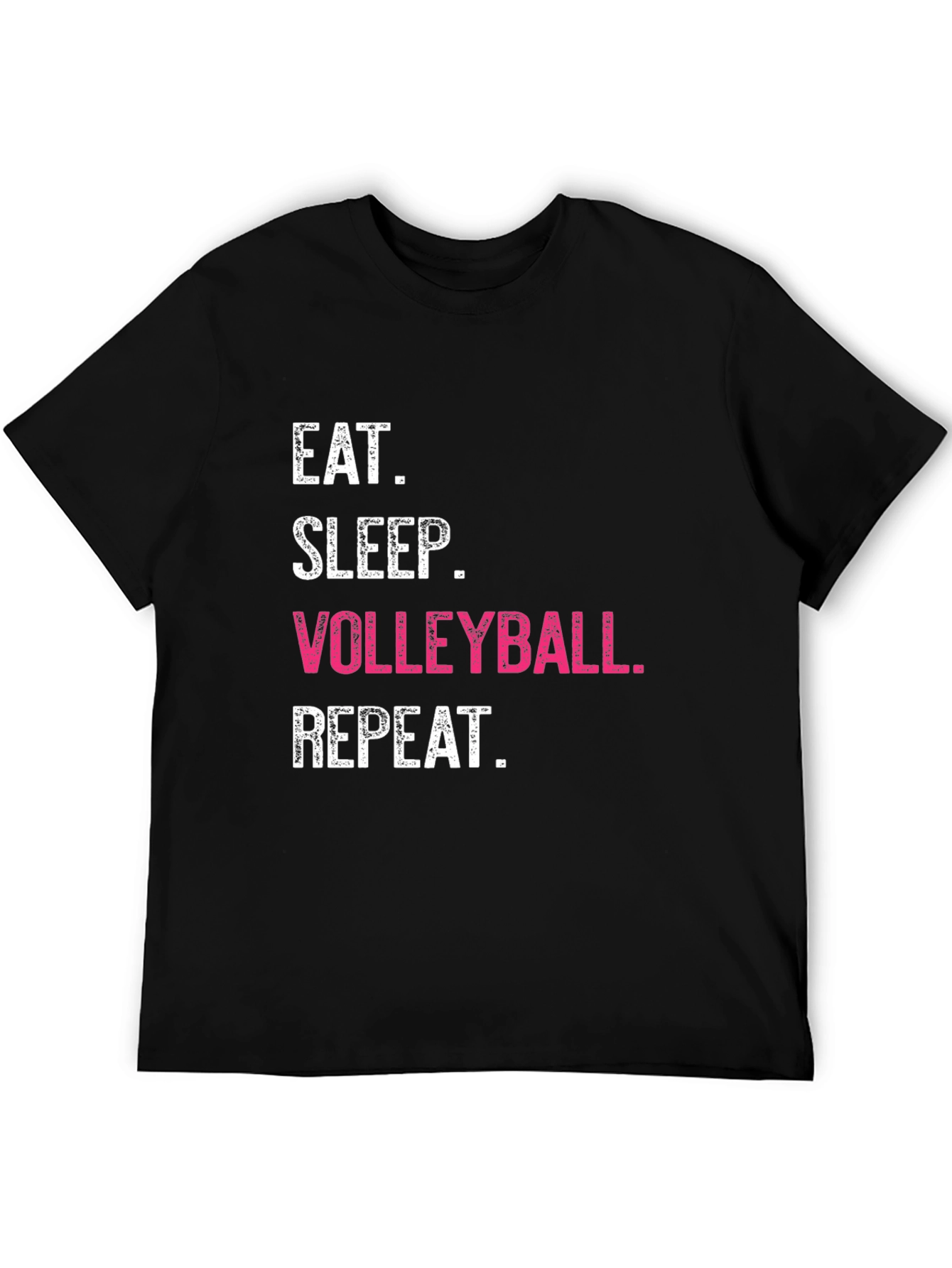 Eat Sleep Volleyball Repeat Black T-Shirt