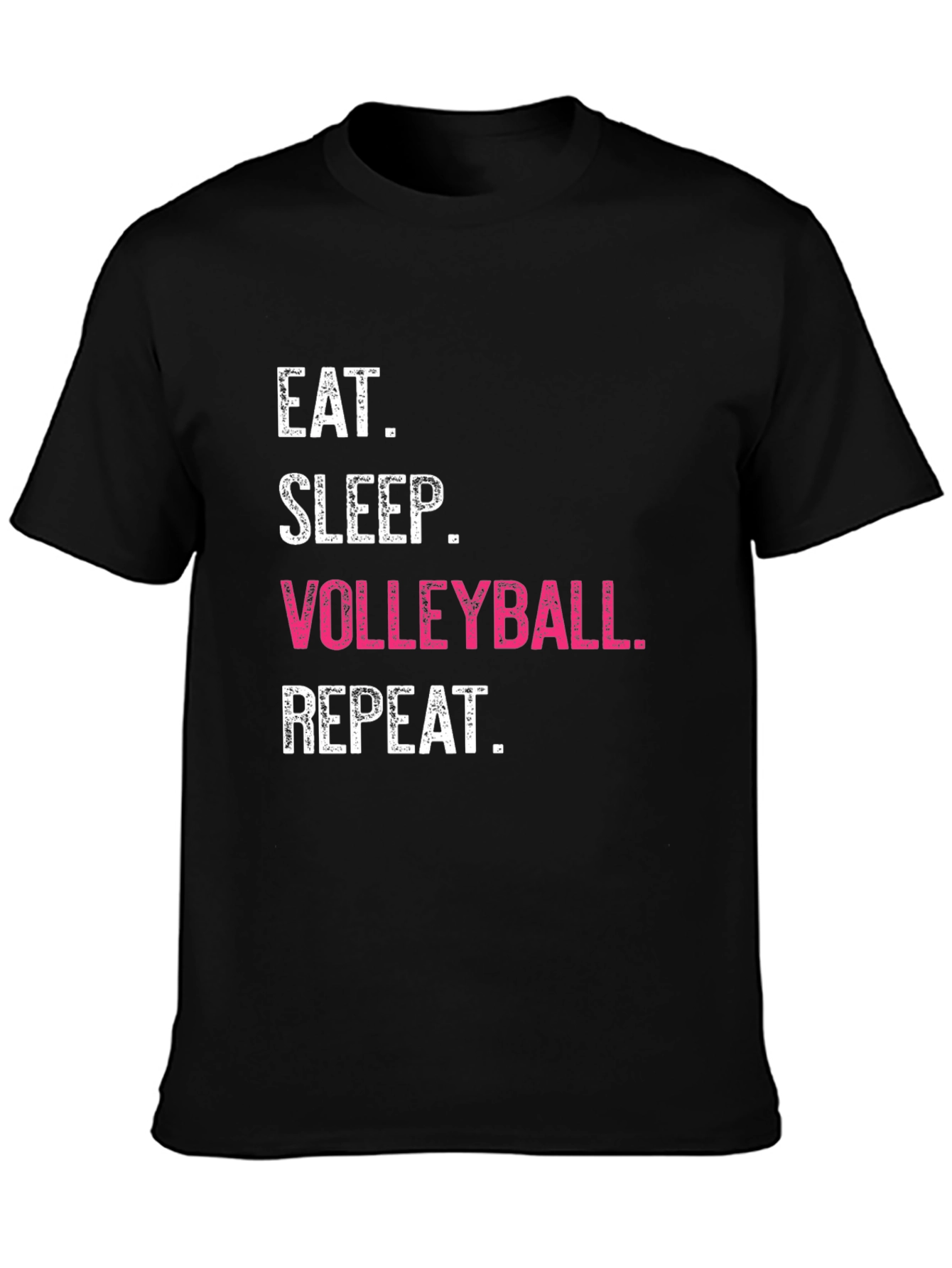 Eat Sleep Volleyball Repeat Black T-Shirt