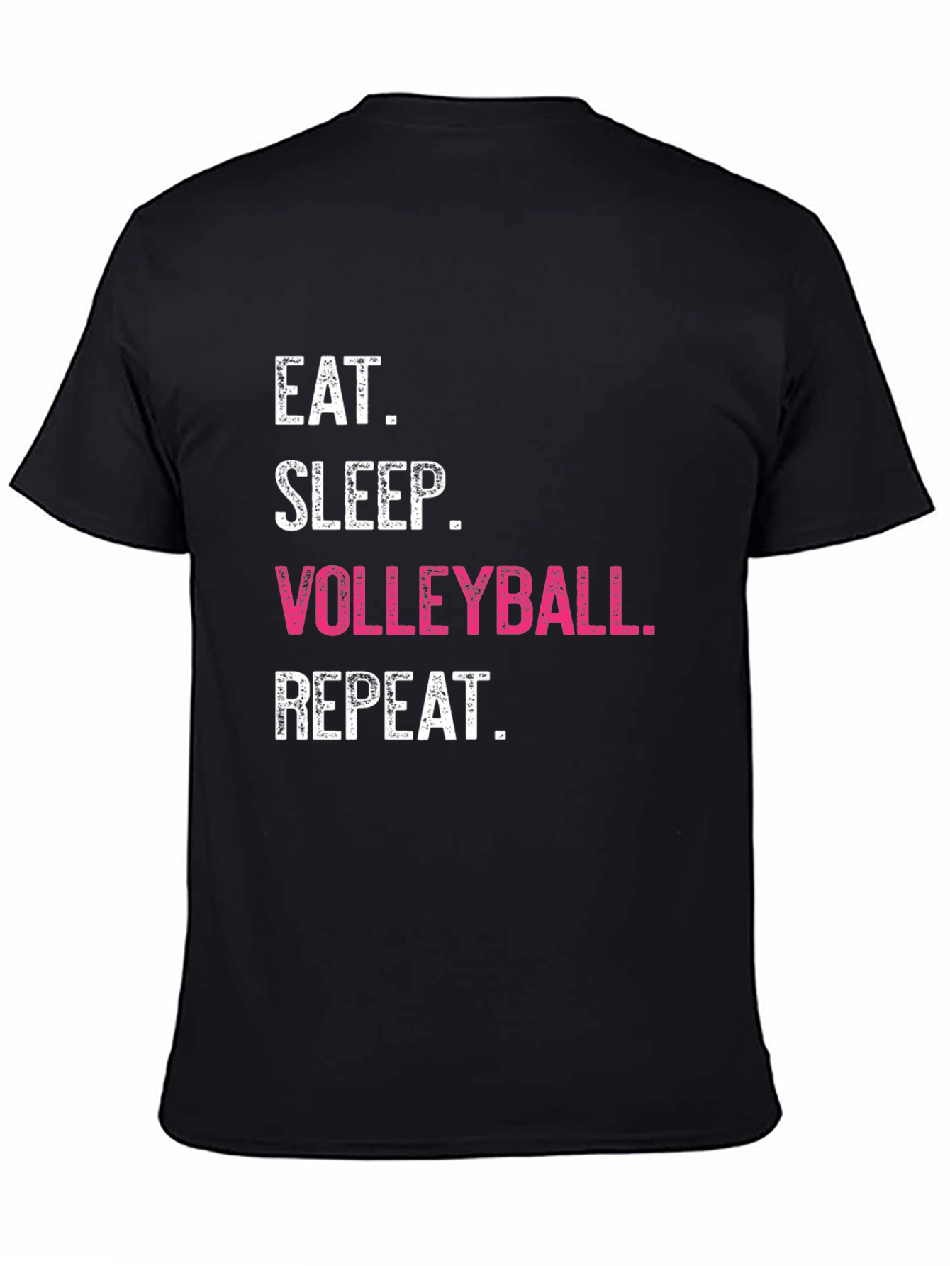 Eat Sleep Volleyball Repeat Black T-Shirt