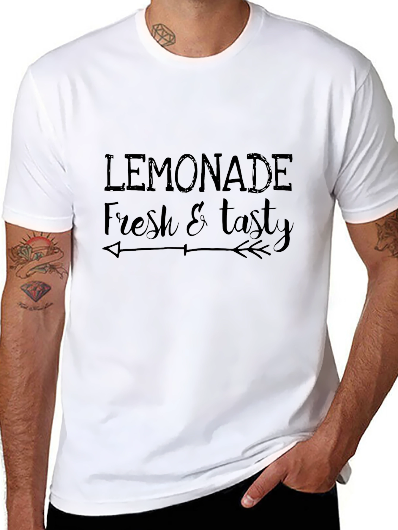 Lemonade Fresh & Tasty Black Graphic Tee