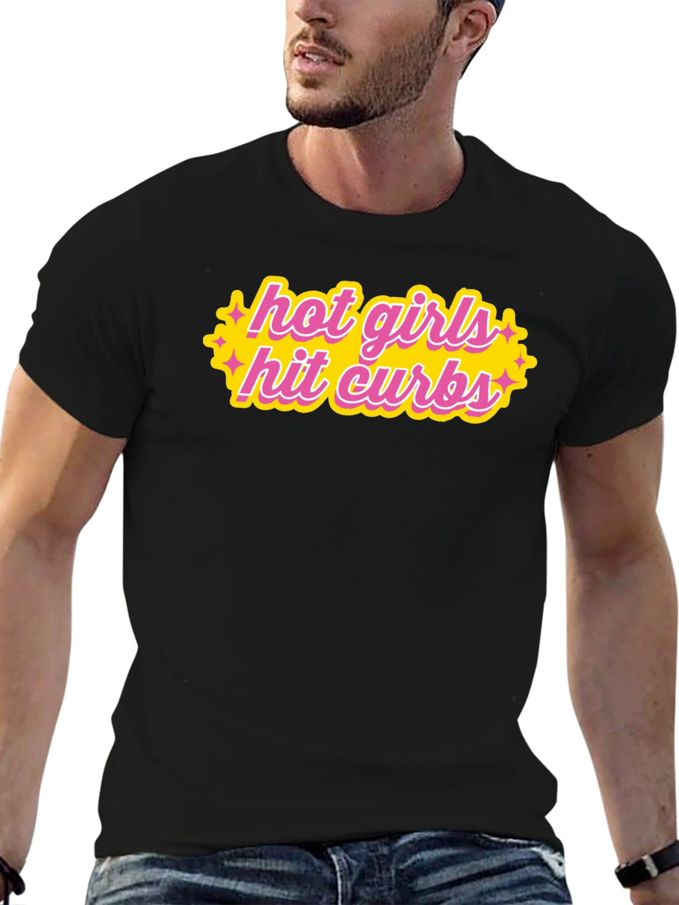Hot Girls Hit Curbs Graphic T-Shirt