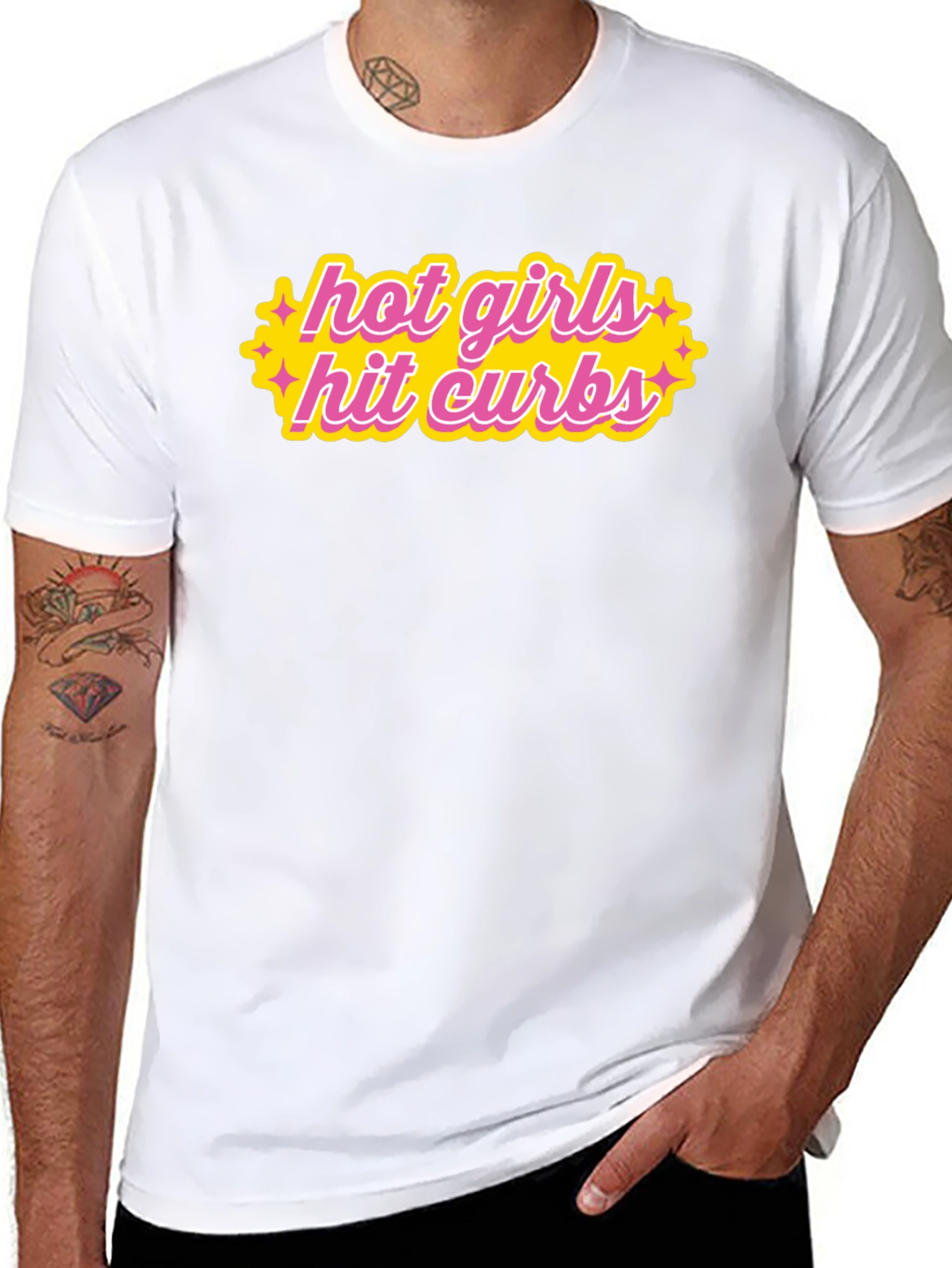 Hot Girls Hit Curbs Graphic T-Shirt