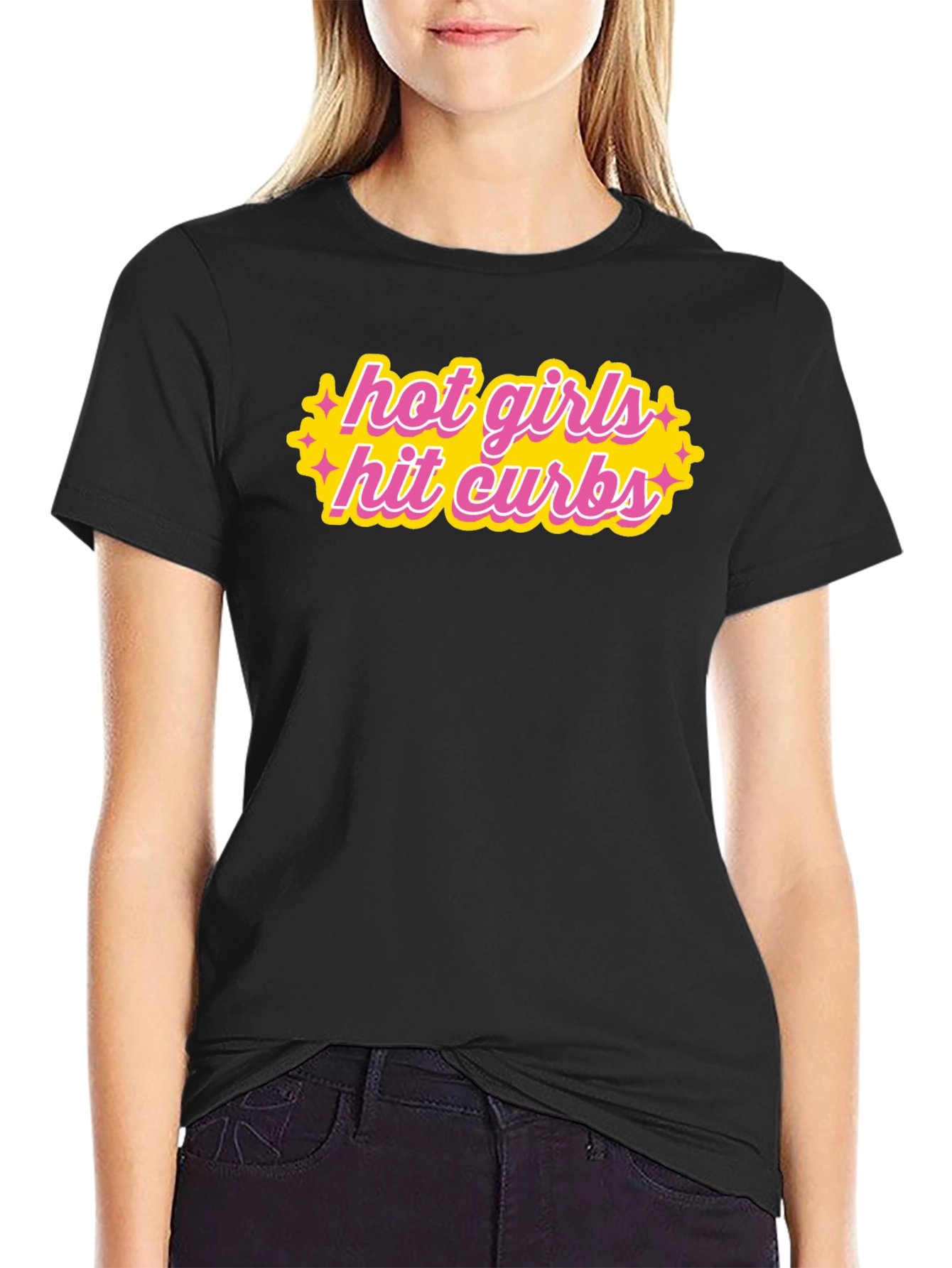 Hot Girls Hit Curbs Graphic T-Shirt