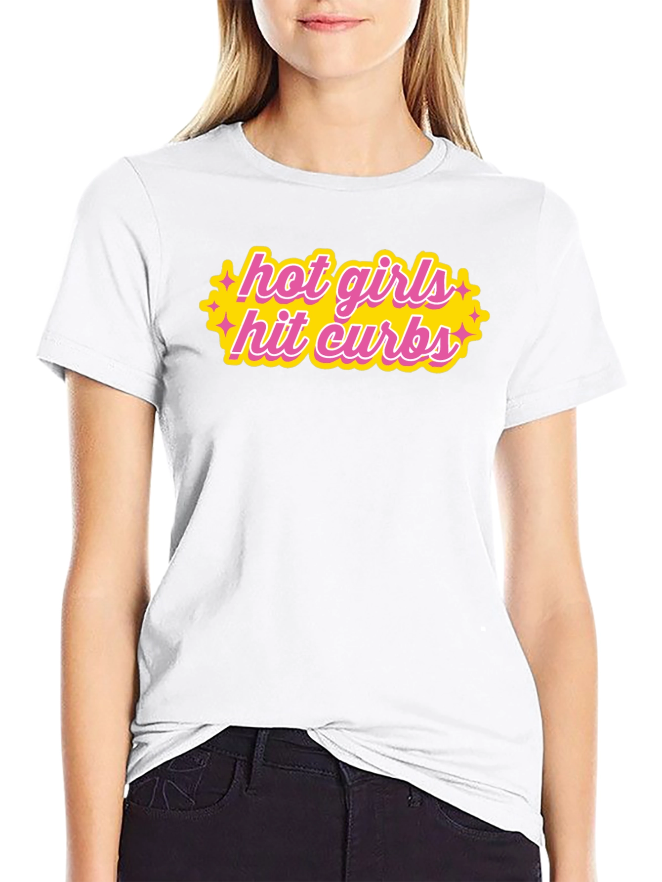 Hot Girls Hit Curbs Graphic T-Shirt