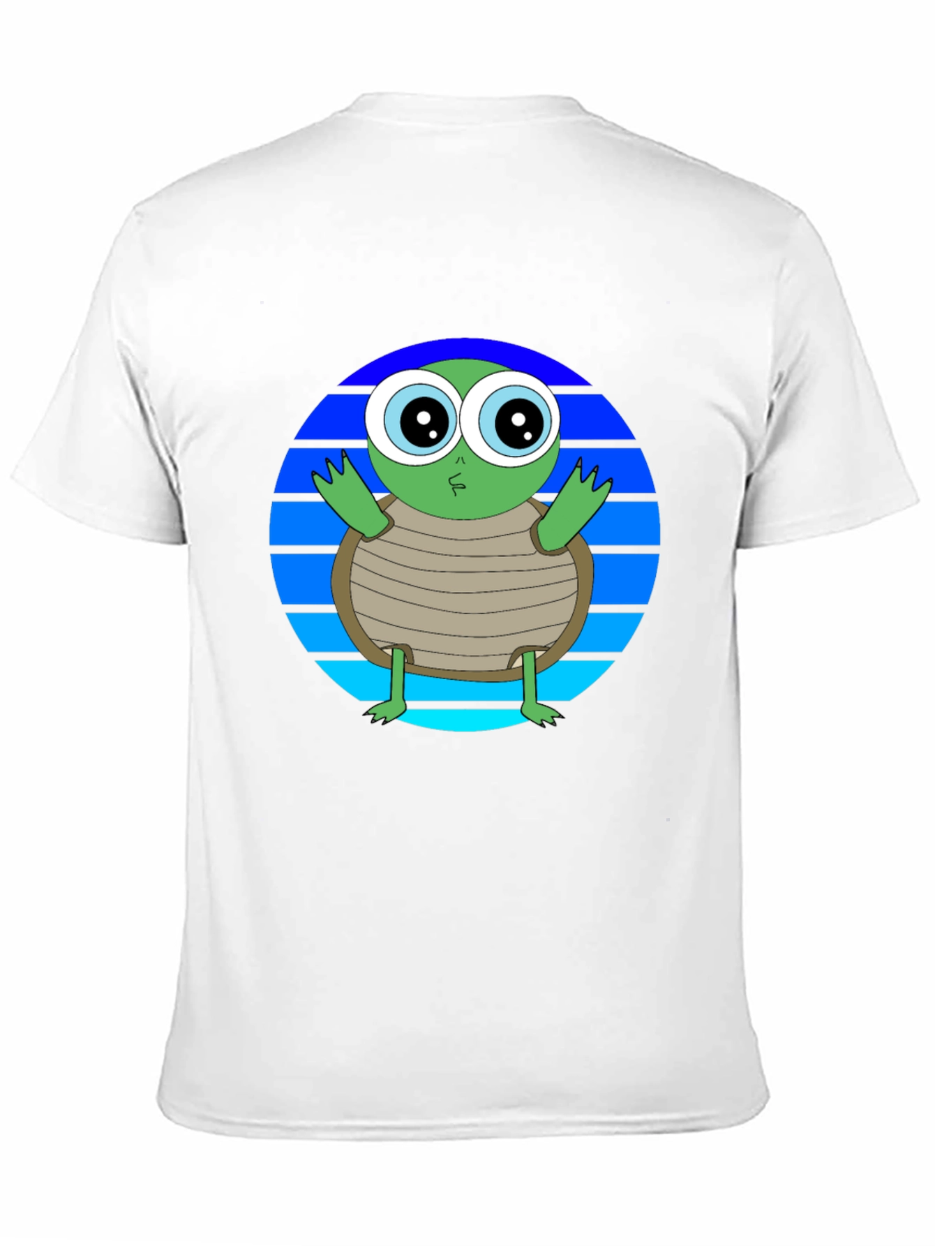 Cartoon Turtle Graphic Tee - Soft Cotton Blend