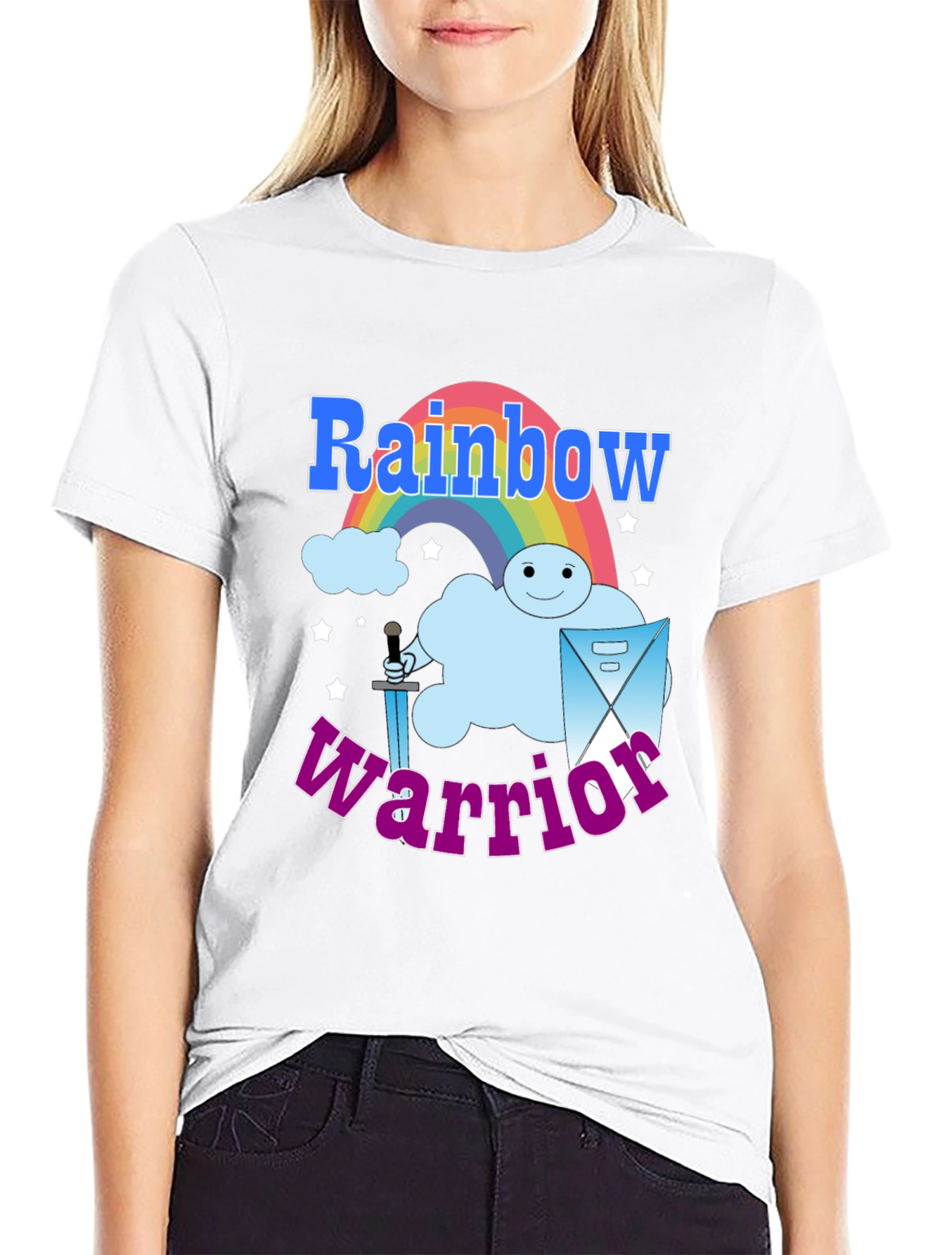 Rainbow Warrior Graphic Tee - Mens Black T-Shirt