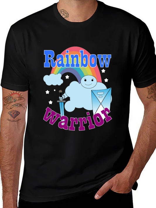 Rainbow Warrior Graphic Tee - Mens Black T-Shirt