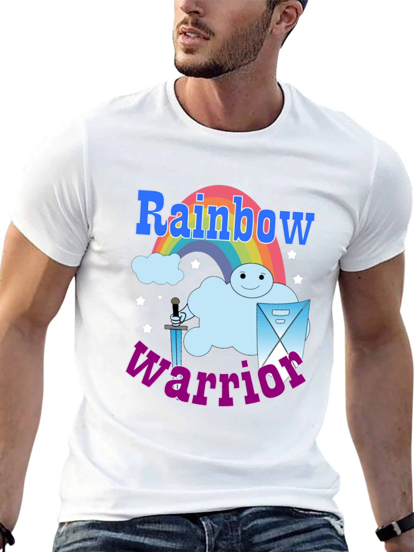 Rainbow Warrior Graphic Tee - Mens Black T-Shirt