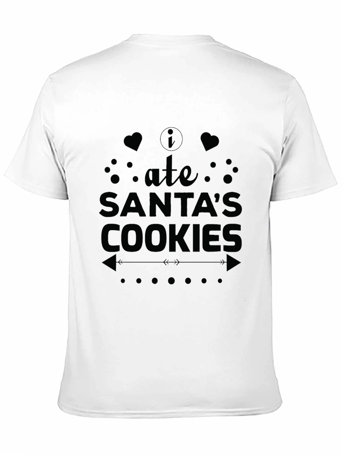 I Ate Santas Cookies Black T-Shirt