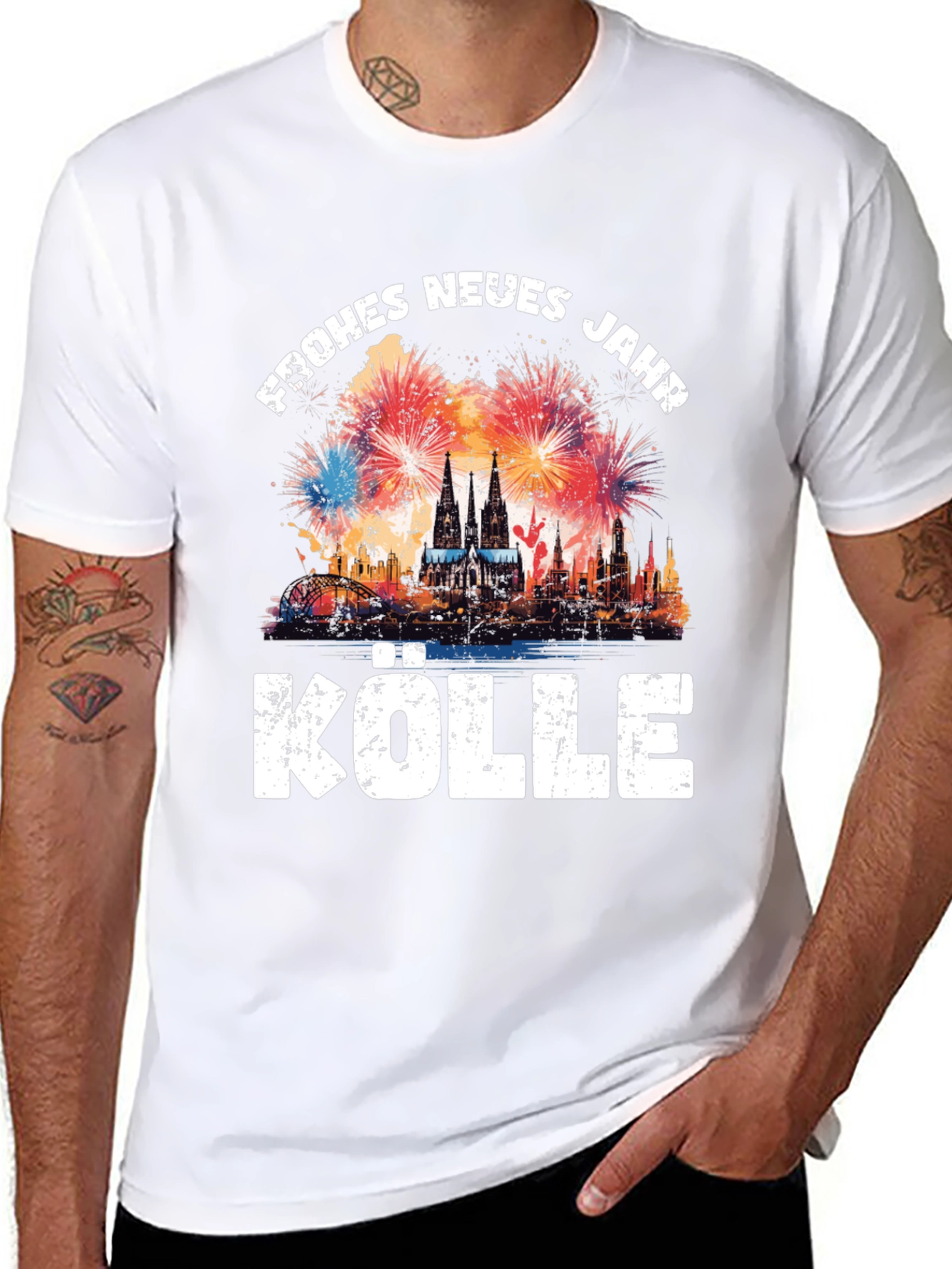 Frohes Neues Jahr Kölle Black T-Shirt