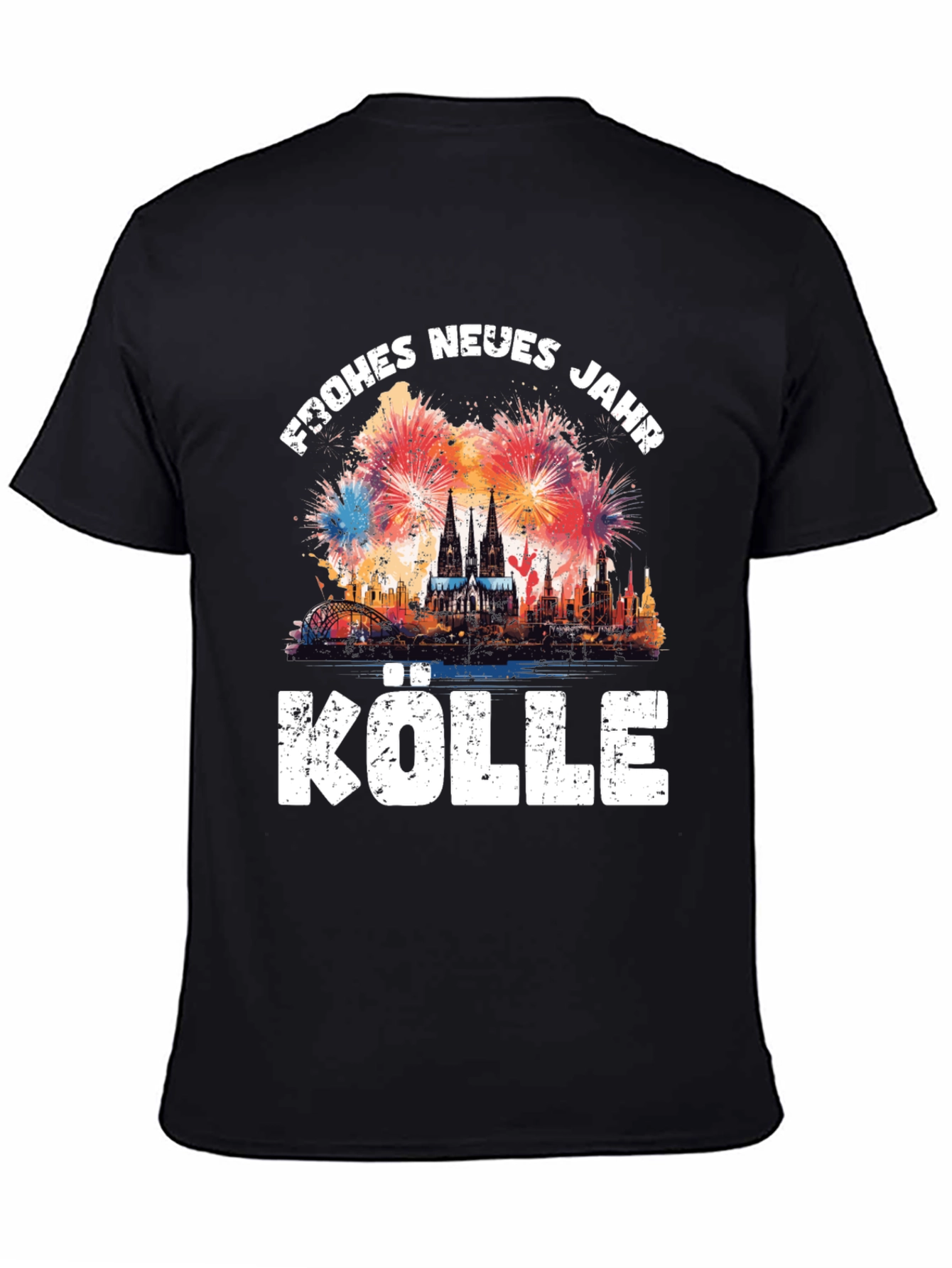 Frohes Neues Jahr Kölle Black T-Shirt