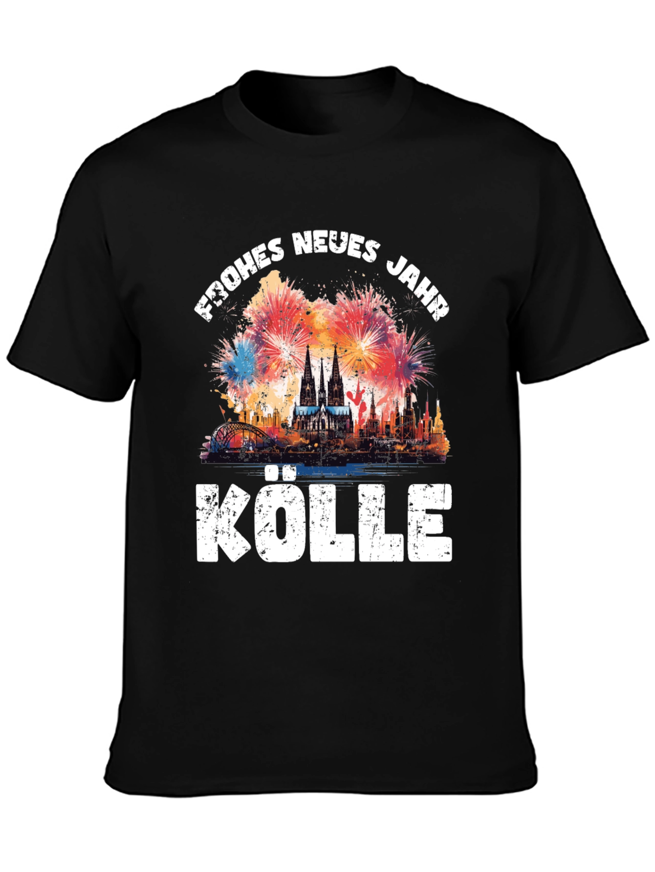 Frohes Neues Jahr Kölle Black T-Shirt