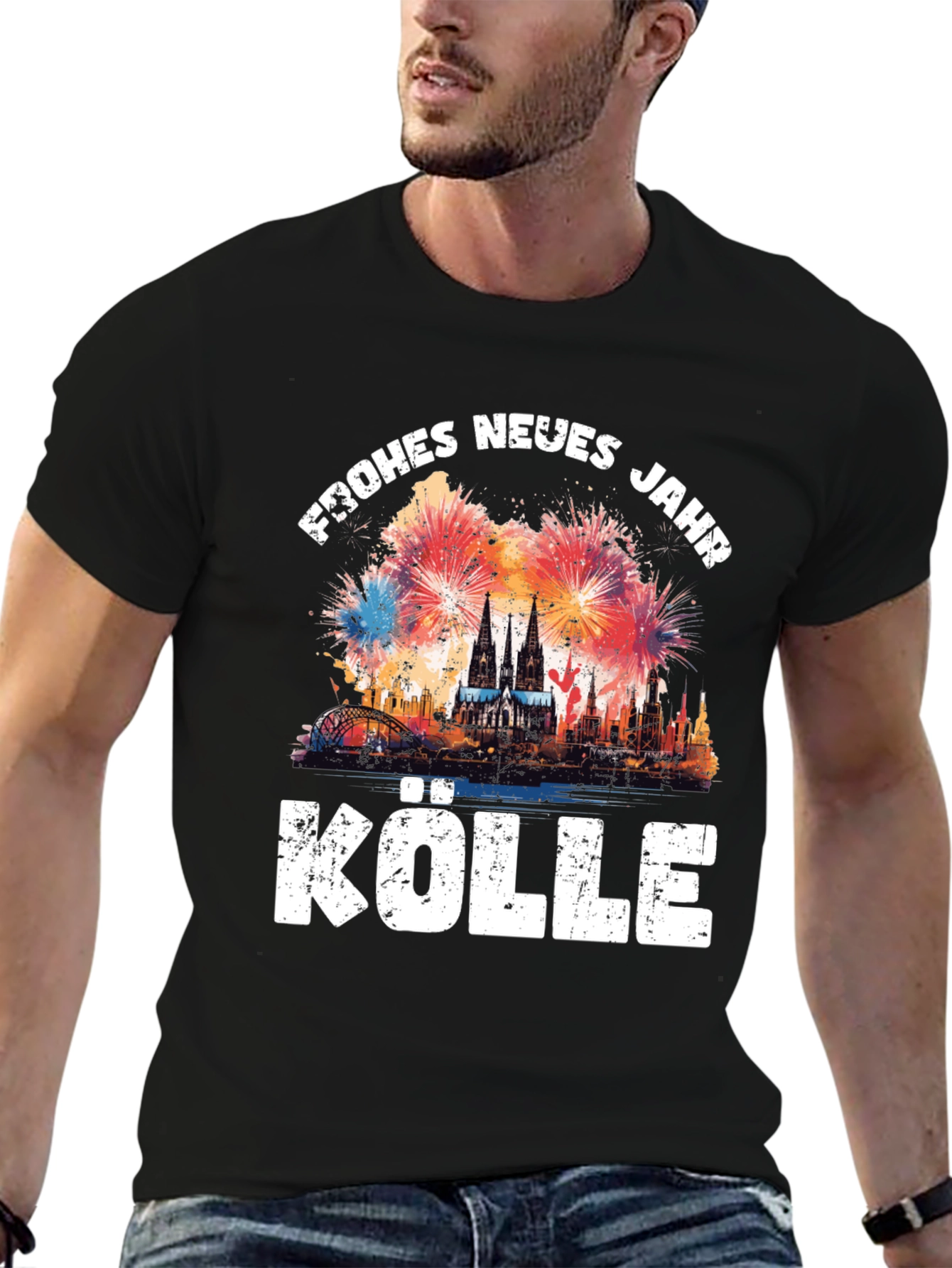 Frohes Neues Jahr Kölle Black T-Shirt