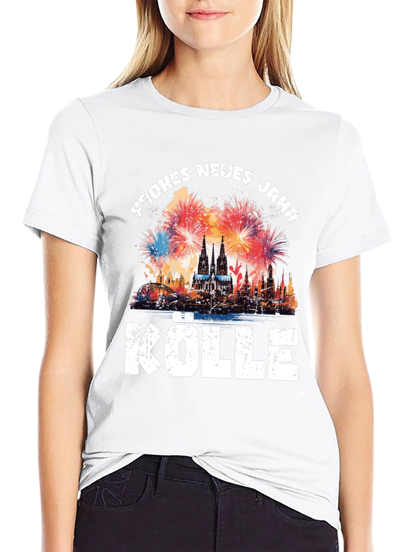 Frohes Neues Jahr Kölle Black T-Shirt