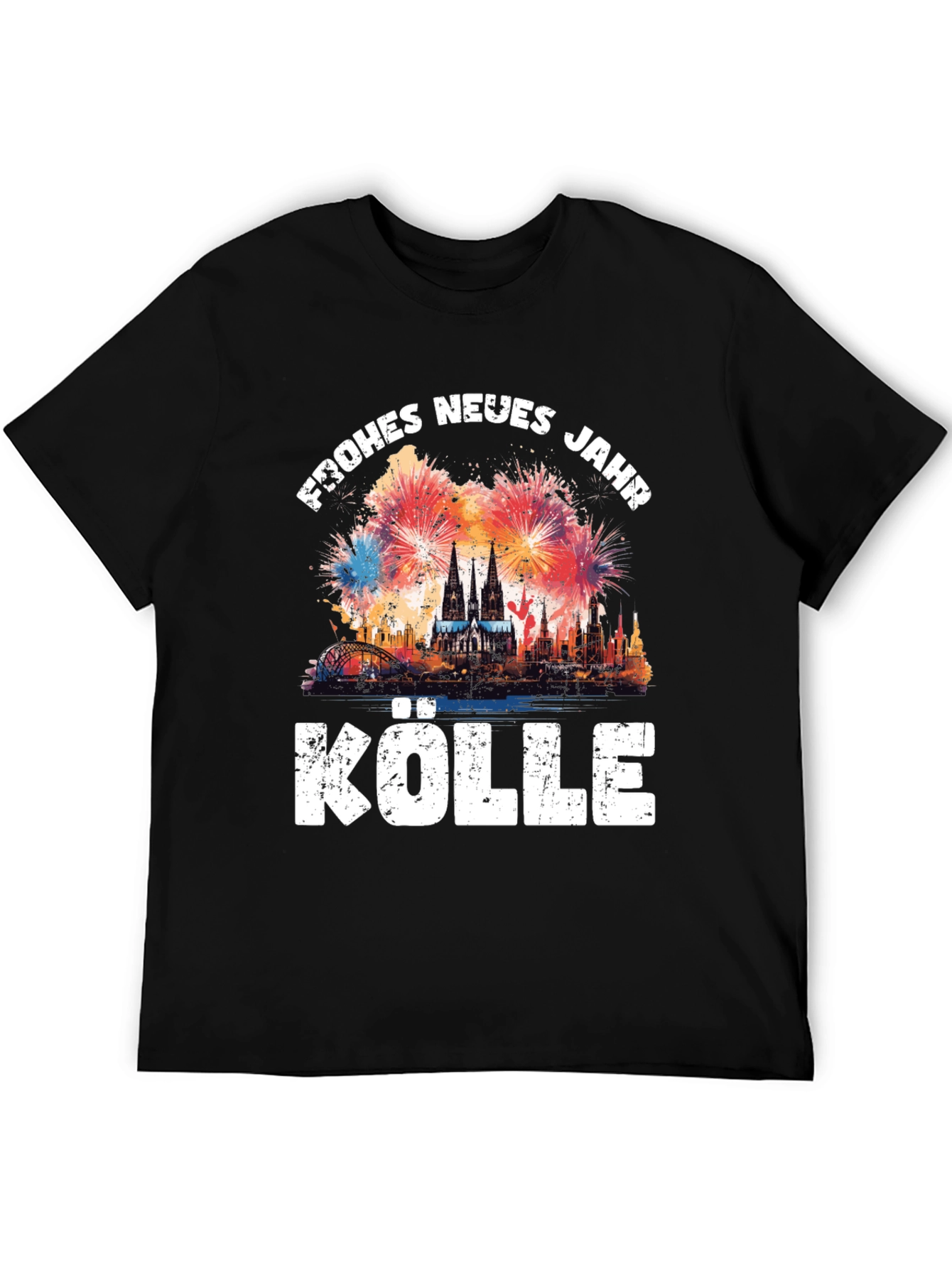 Frohes Neues Jahr Kölle Black T-Shirt