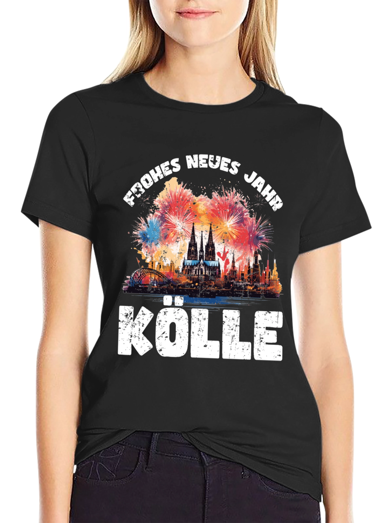 Frohes Neues Jahr Kölle Black T-Shirt