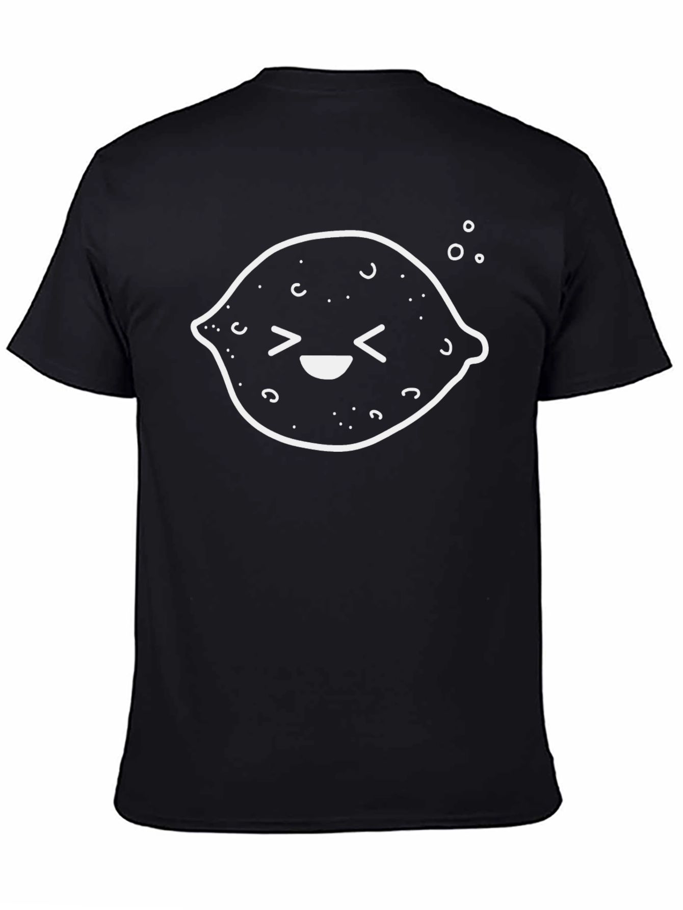 Cute Lemon Graphic T-Shirt - Black