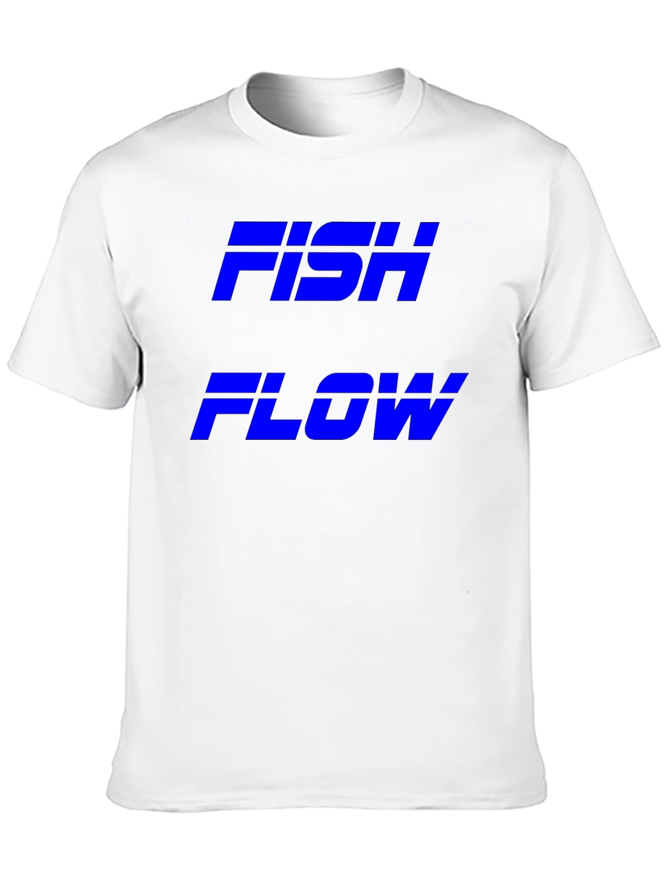 FISH FLOW Black Graphic T-Shirt
