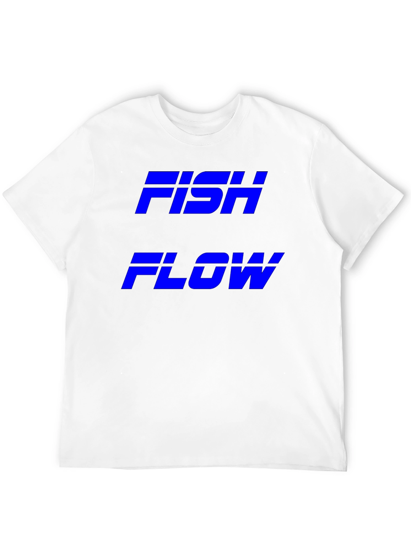 FISH FLOW Black Graphic T-Shirt