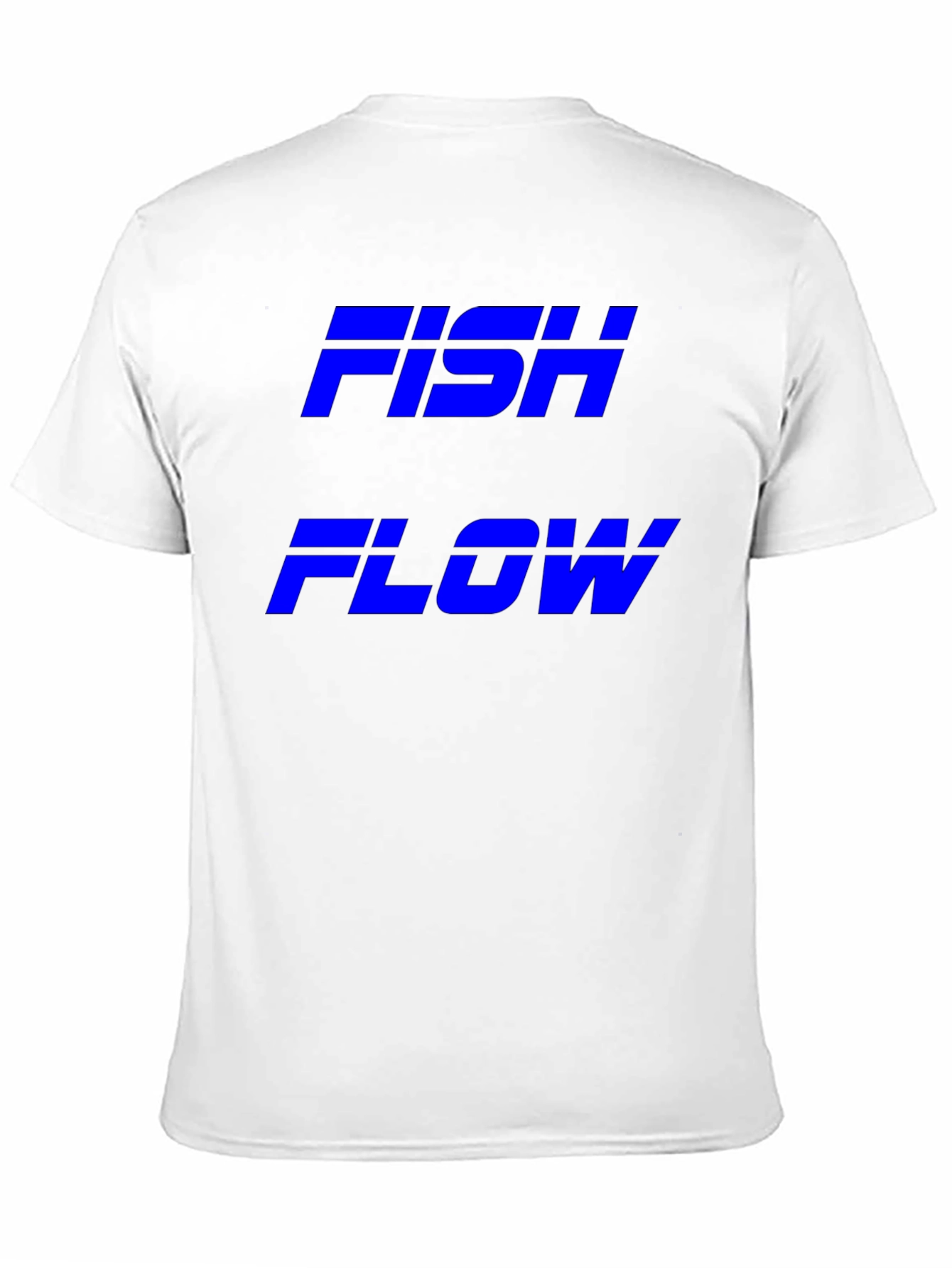 FISH FLOW Black Graphic T-Shirt