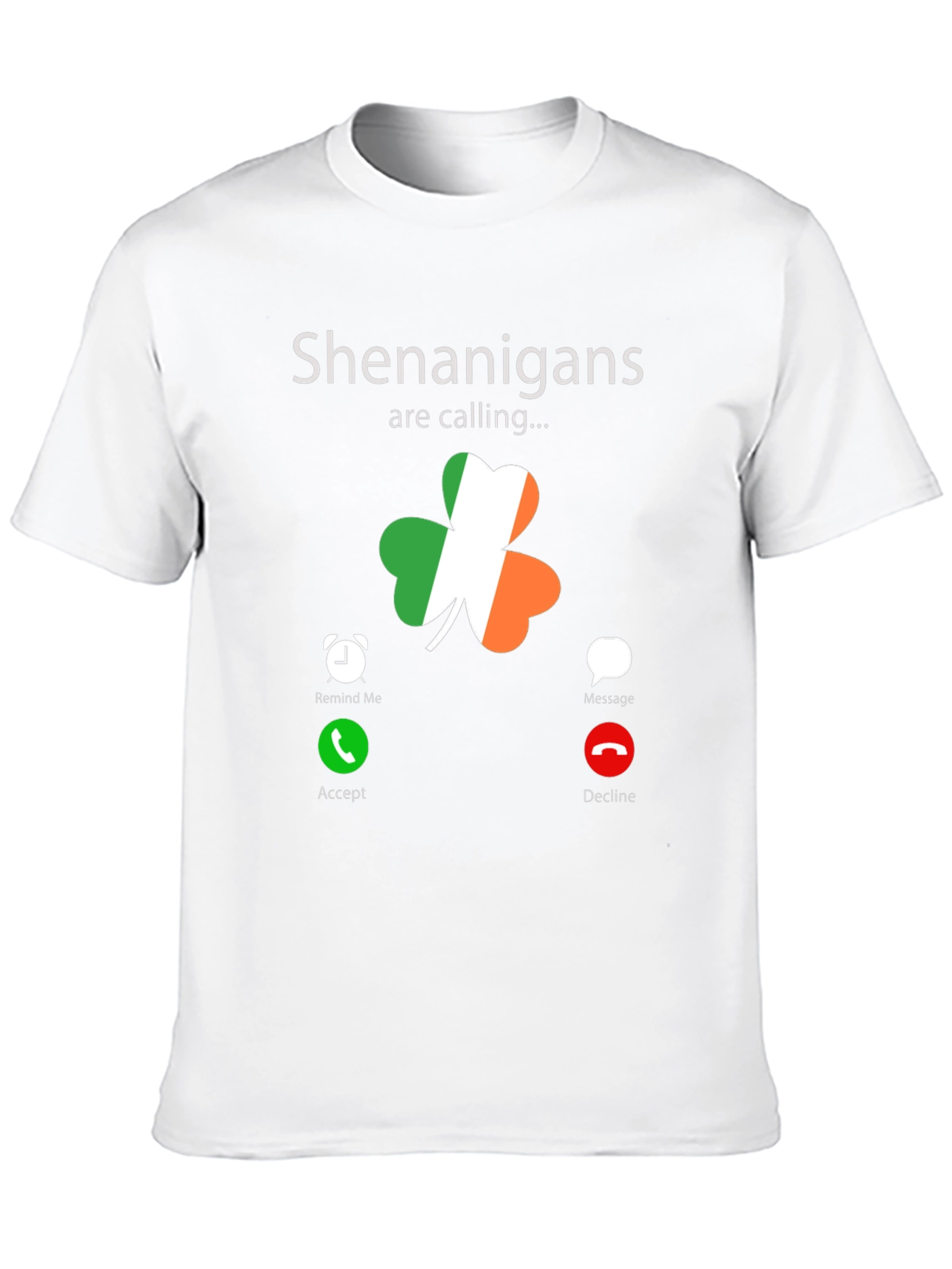 St. Patricks Day Shenanigans Calling Black T-Shirt