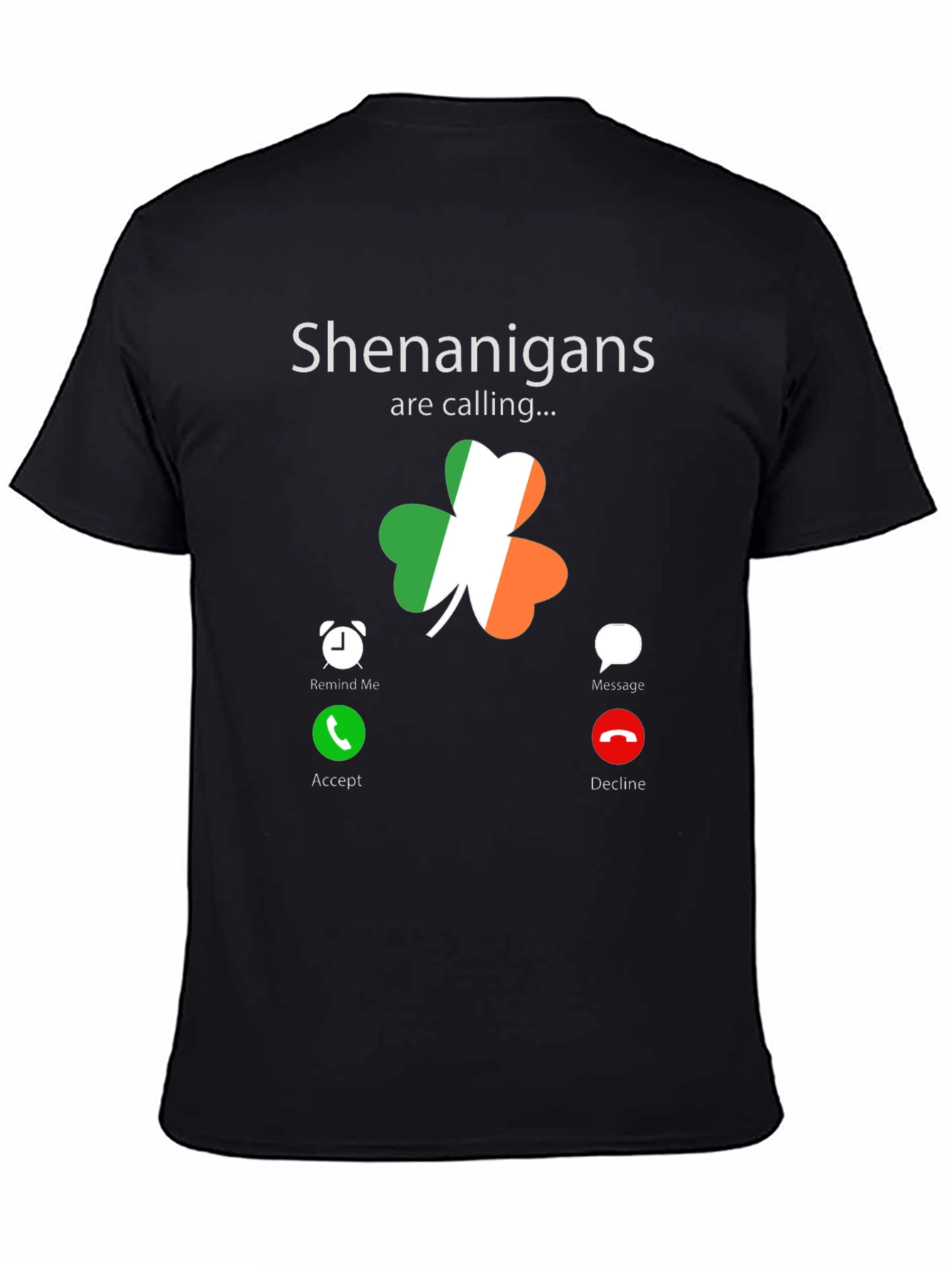 St. Patricks Day Shenanigans Calling Black T-Shirt