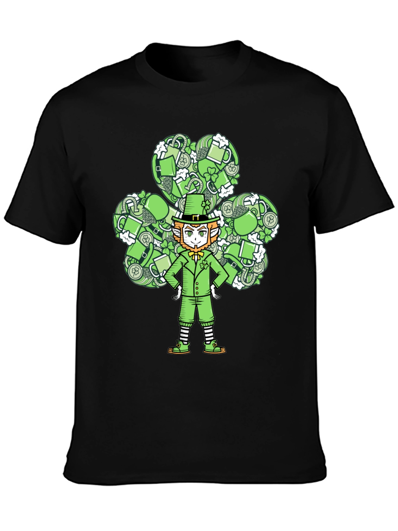 Leprechaun Clover T-Shirt: St. Patricks Day Luck!