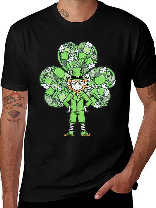 Leprechaun Clover T-Shirt: St. Patricks Day Luck!