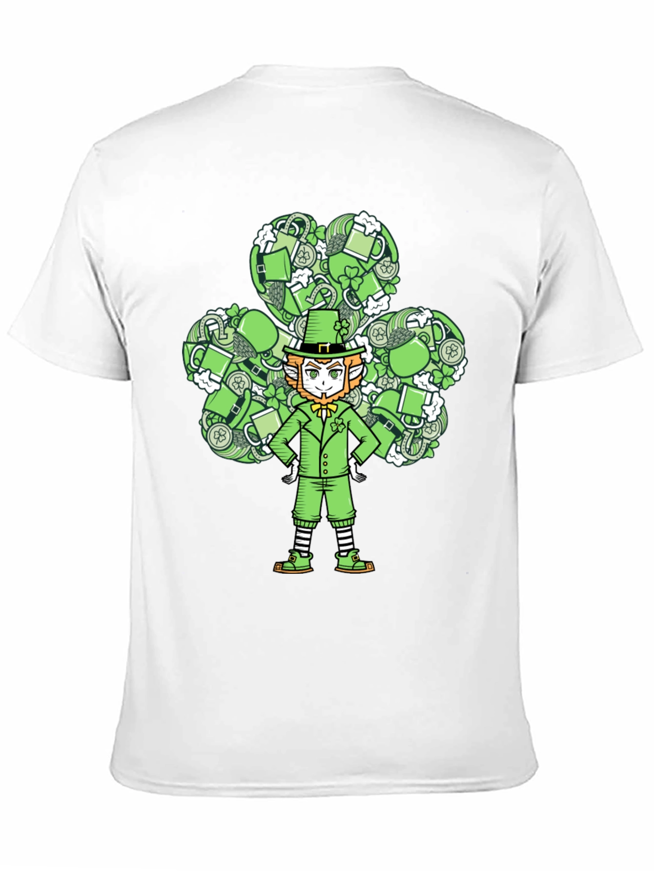Leprechaun Clover T-Shirt: St. Patricks Day Luck!
