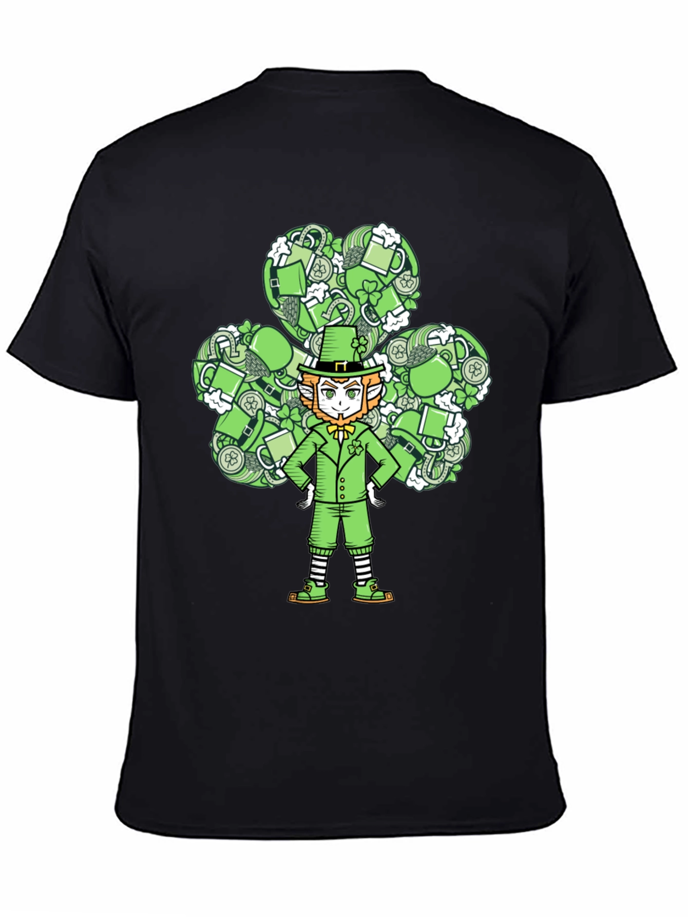 Leprechaun Clover T-Shirt: St. Patricks Day Luck!