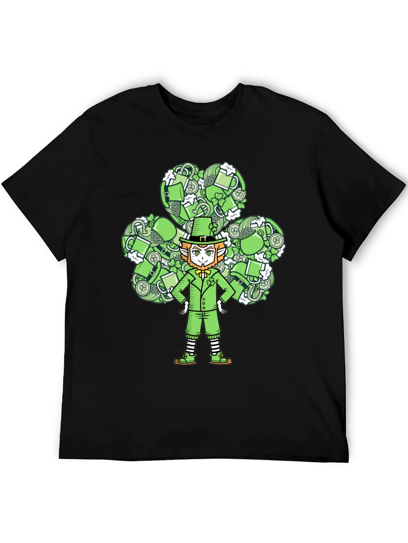 Leprechaun Clover T-Shirt: St. Patricks Day Luck!