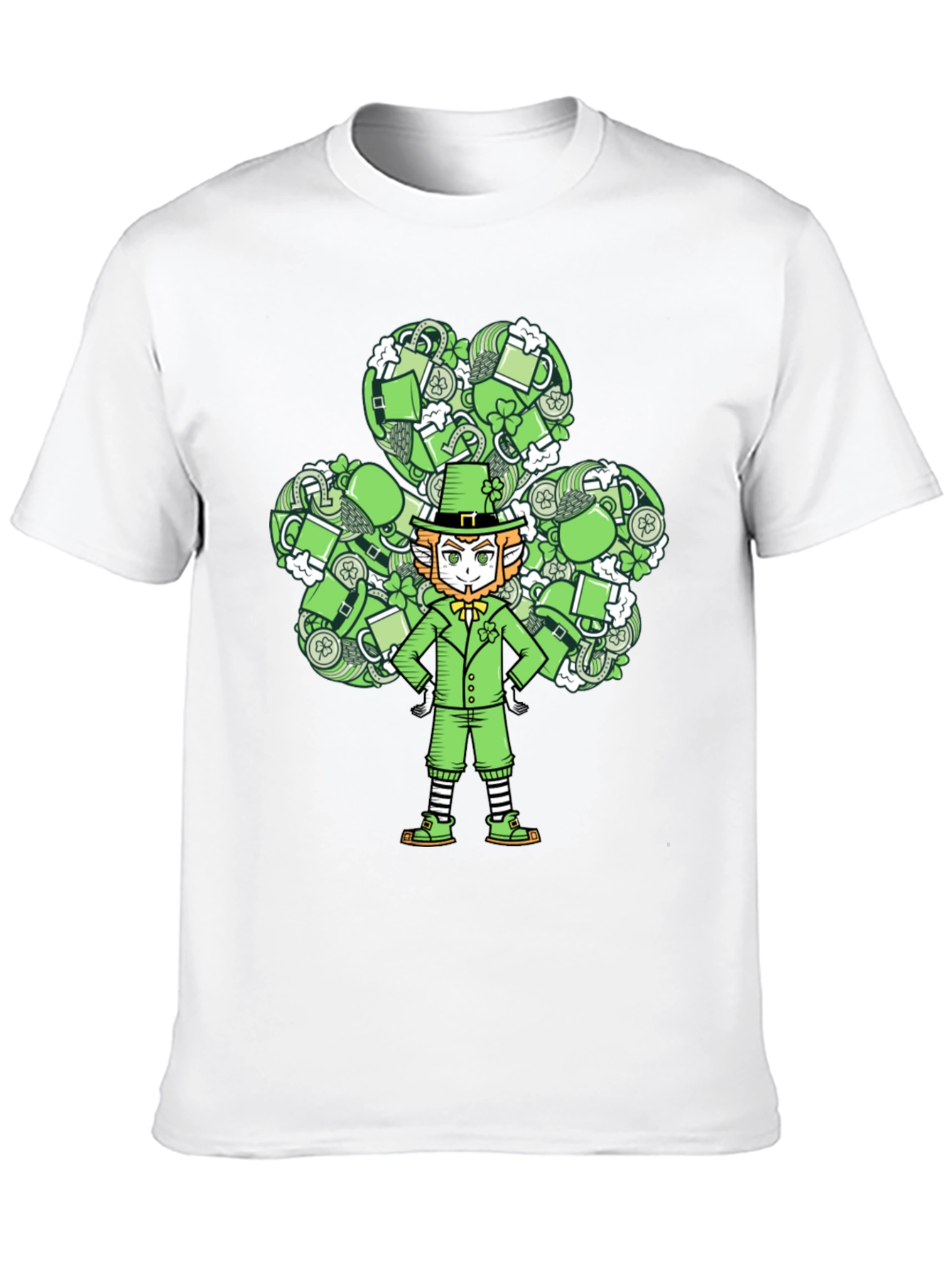 Leprechaun Clover T-Shirt: St. Patricks Day Luck!