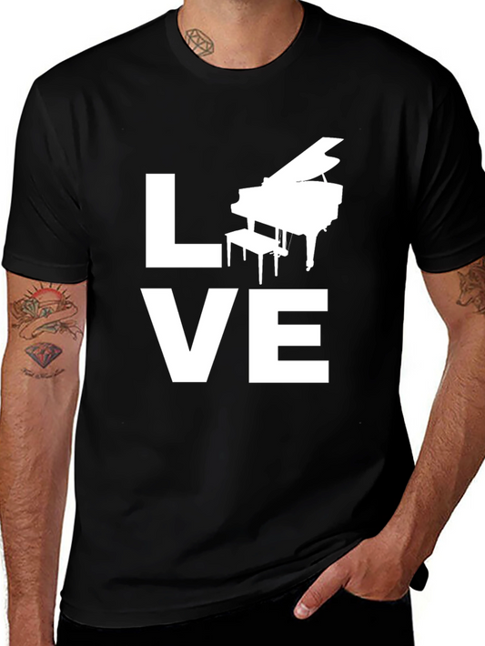 Love Piano T-Shirt - Musician Tee