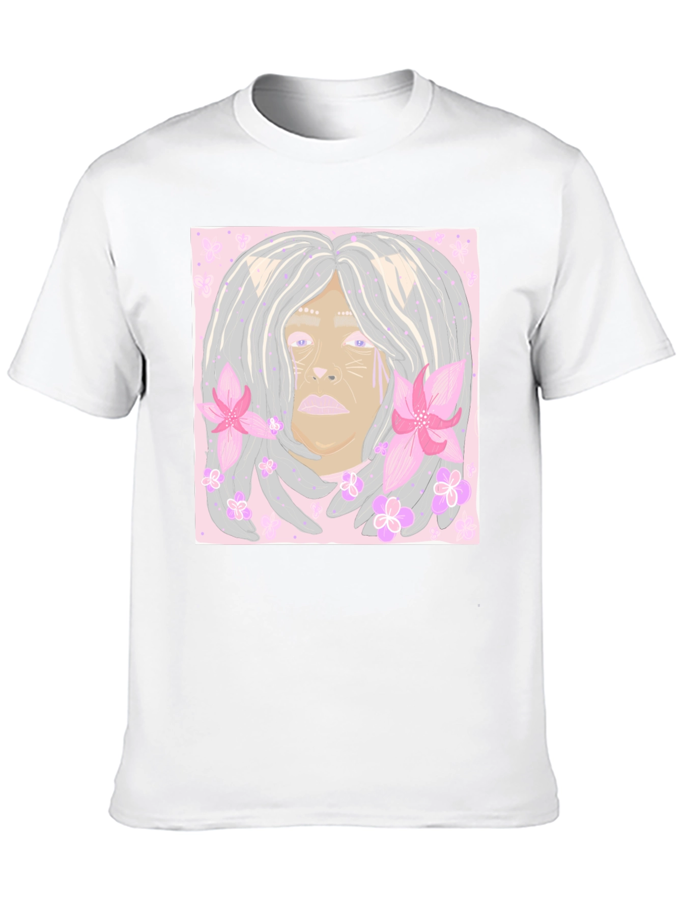 Unique Cat Flower T-Shirt