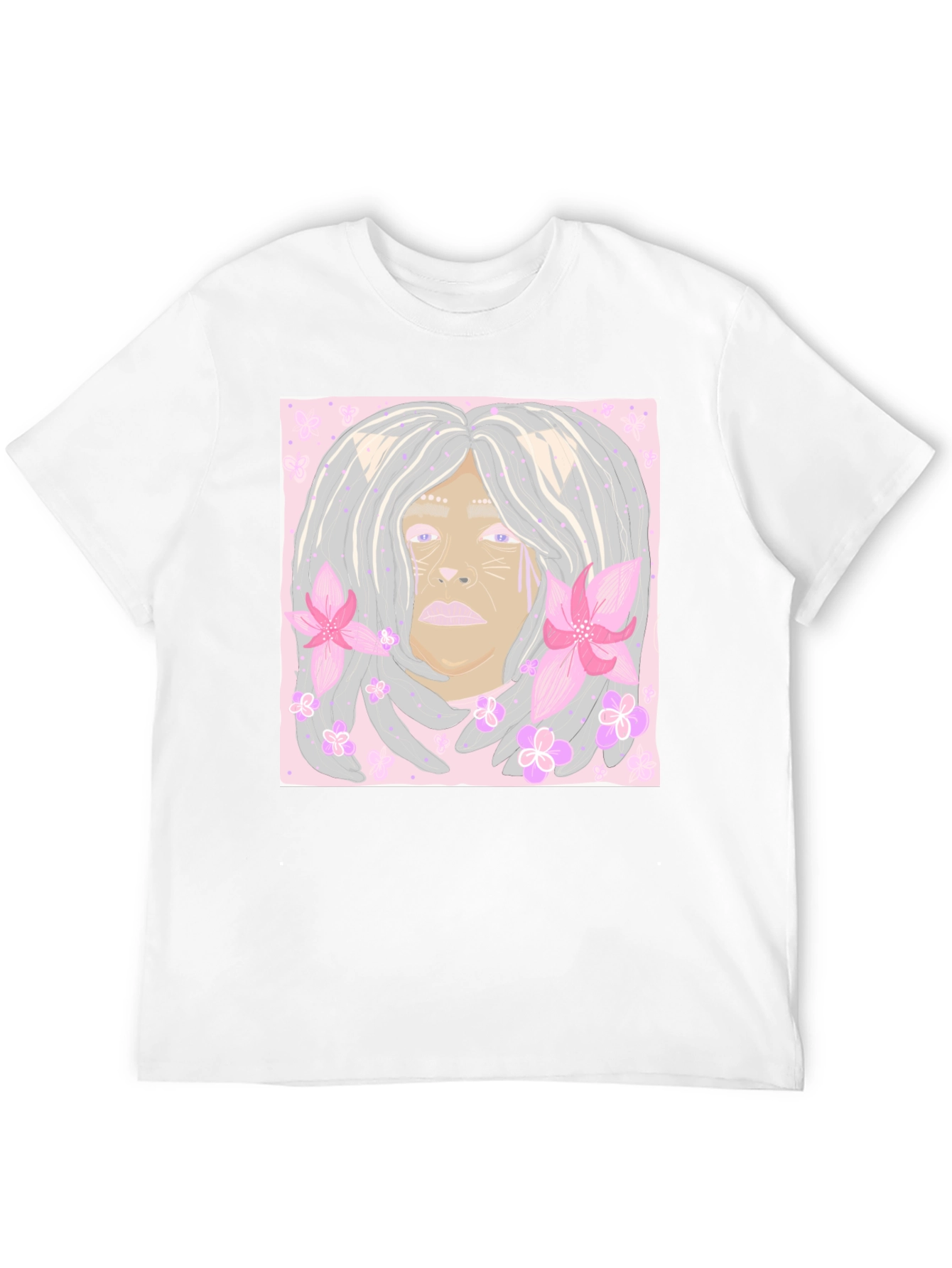 Unique Cat Flower T-Shirt