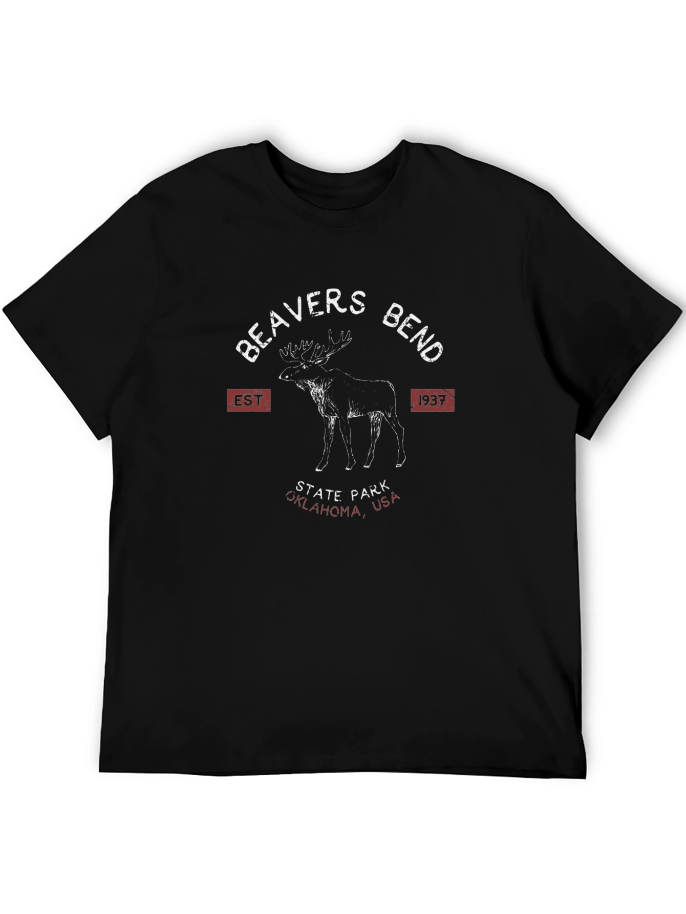Beavers Bend State Park Oklahoma Black Graphic T-Shirt