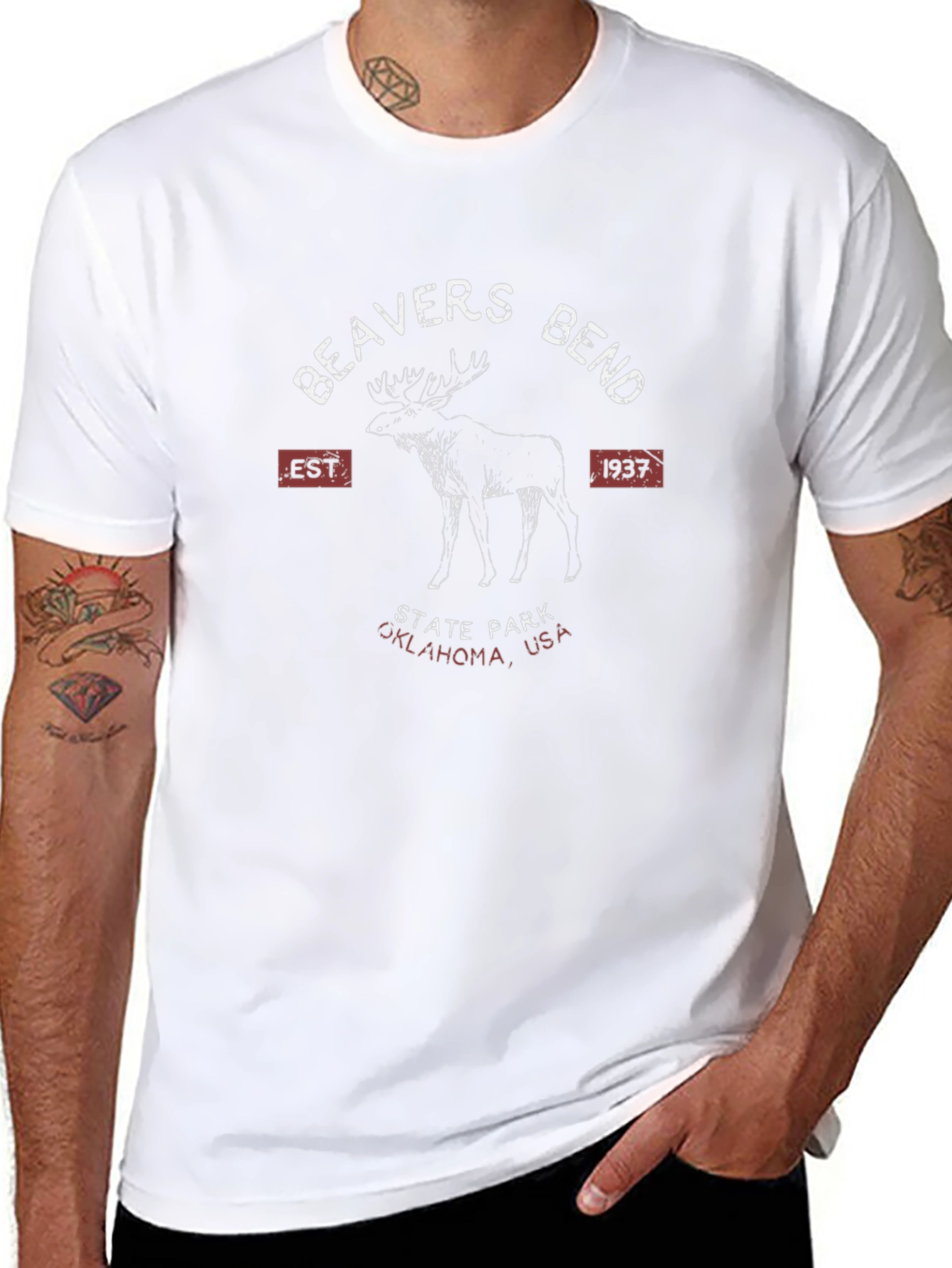 Beavers Bend State Park Oklahoma Black Graphic T-Shirt