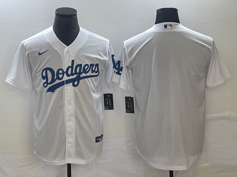 Men's Los Angeles Dodgers White Home Replica Blank Jerseys