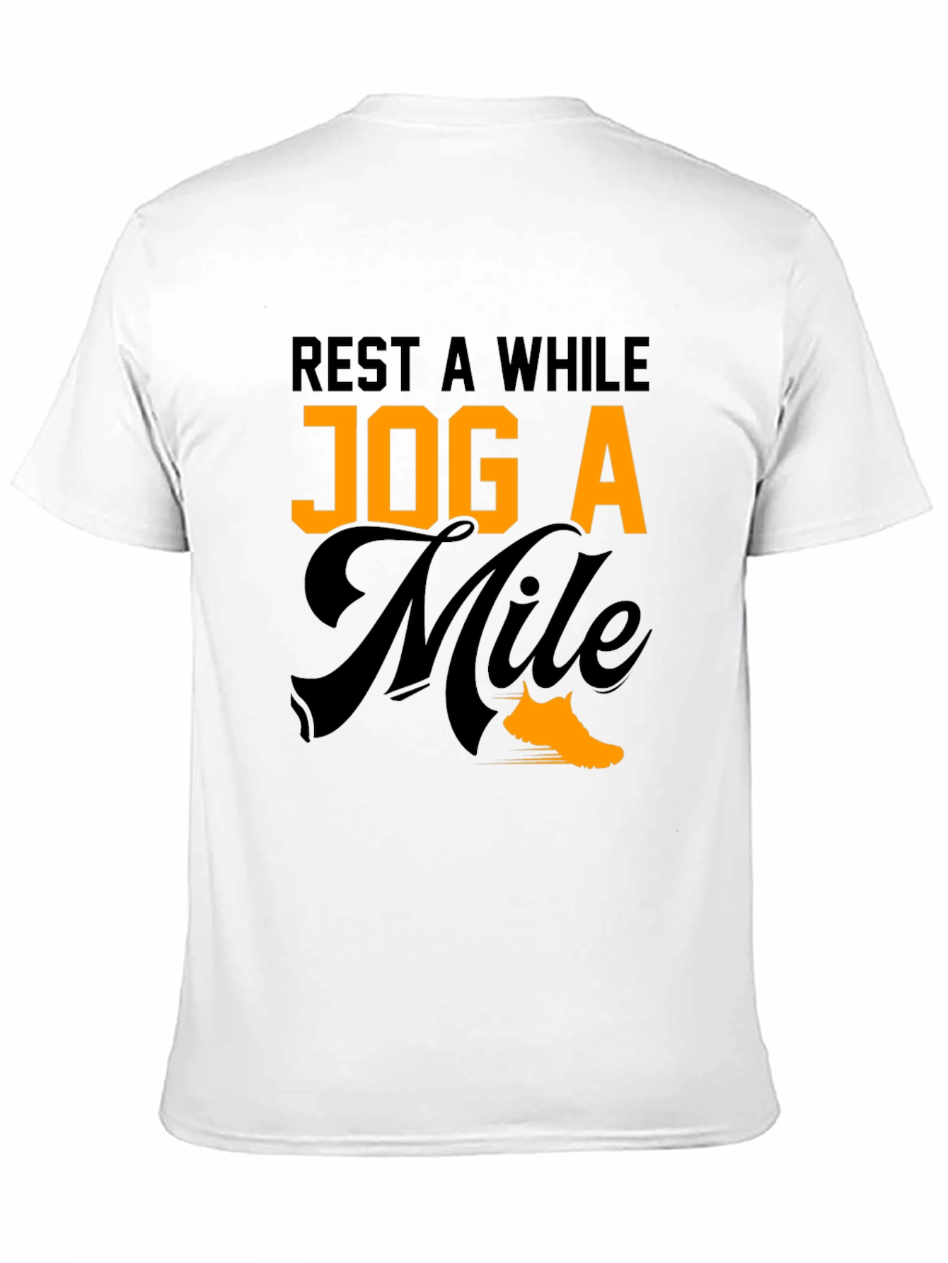 Rest A While Jog A Mile Graphic Tee