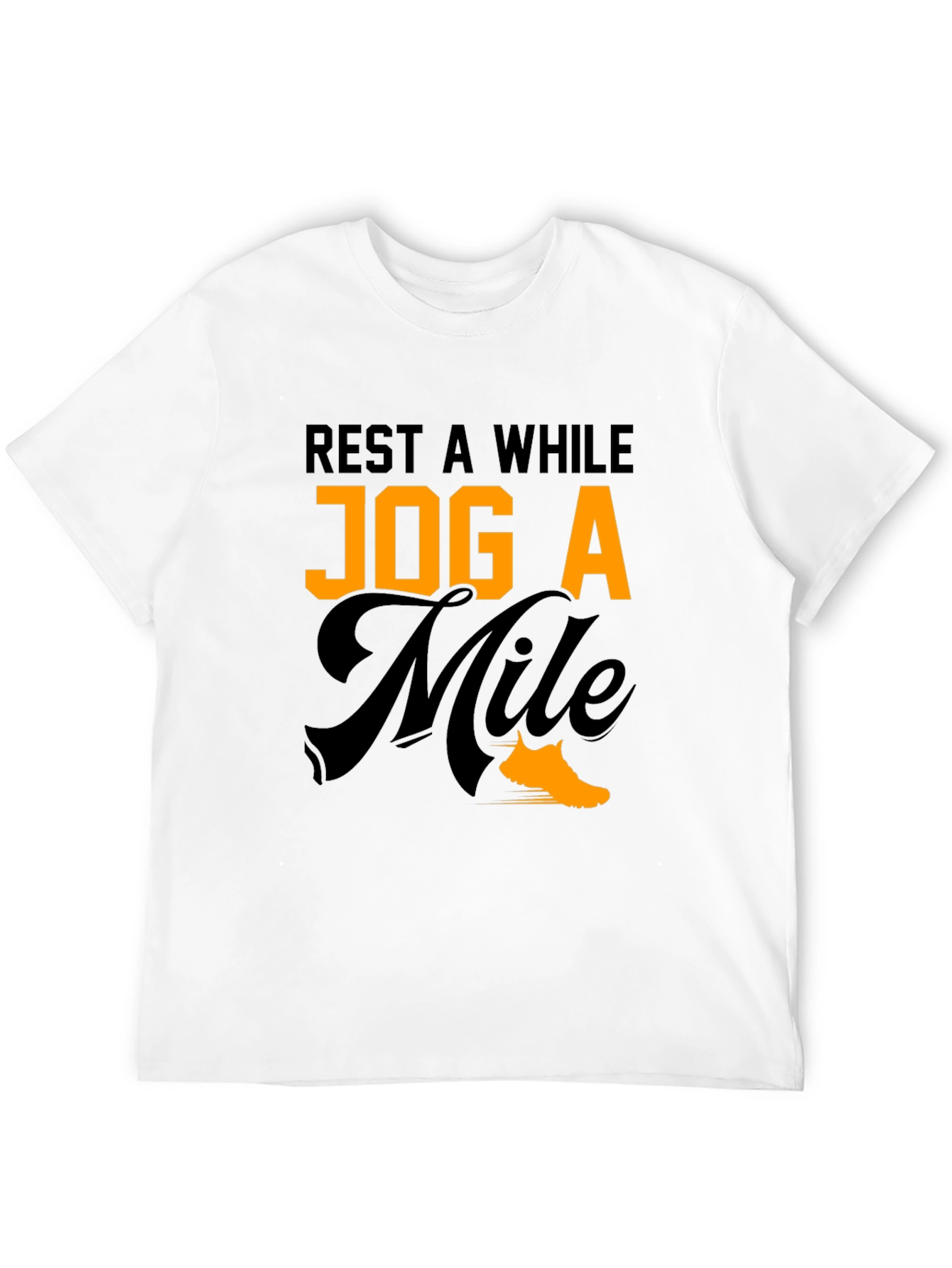 Rest A While Jog A Mile Graphic Tee
