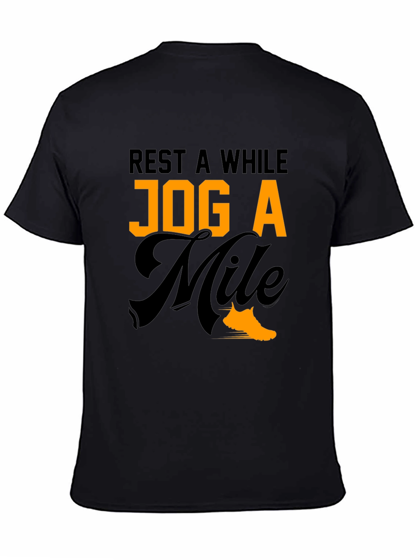 Rest A While Jog A Mile Graphic Tee