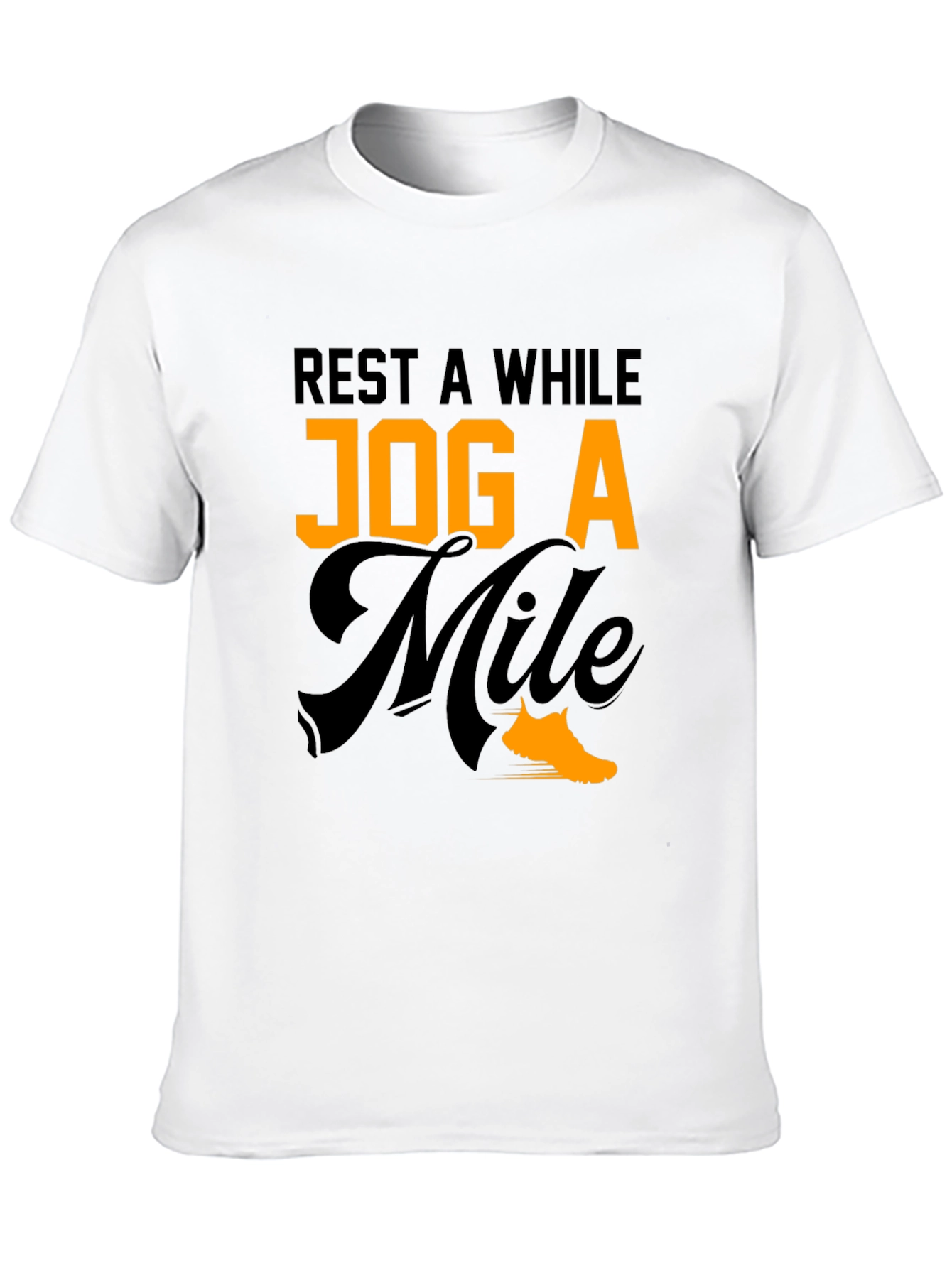 Rest A While Jog A Mile Graphic Tee