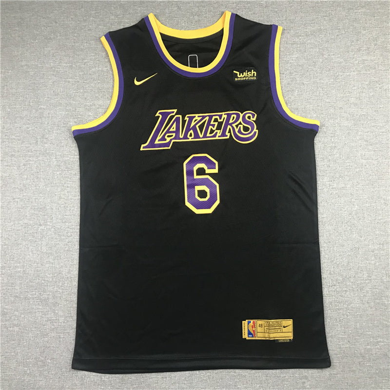 Men's Los Angeles Lakers LeBron James 2020/21 Black Swingman Player Jerseys