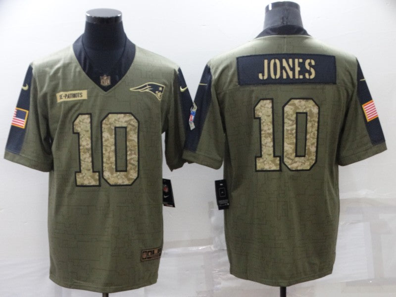 Men's New England Patriots Mac Jones #10 Brown Player Game Jerseys