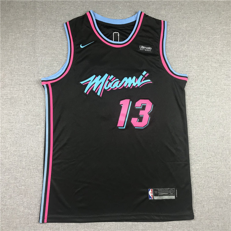 Men's Miami Heat Bam Adebayo #13 Black Swingman Player Jerseys